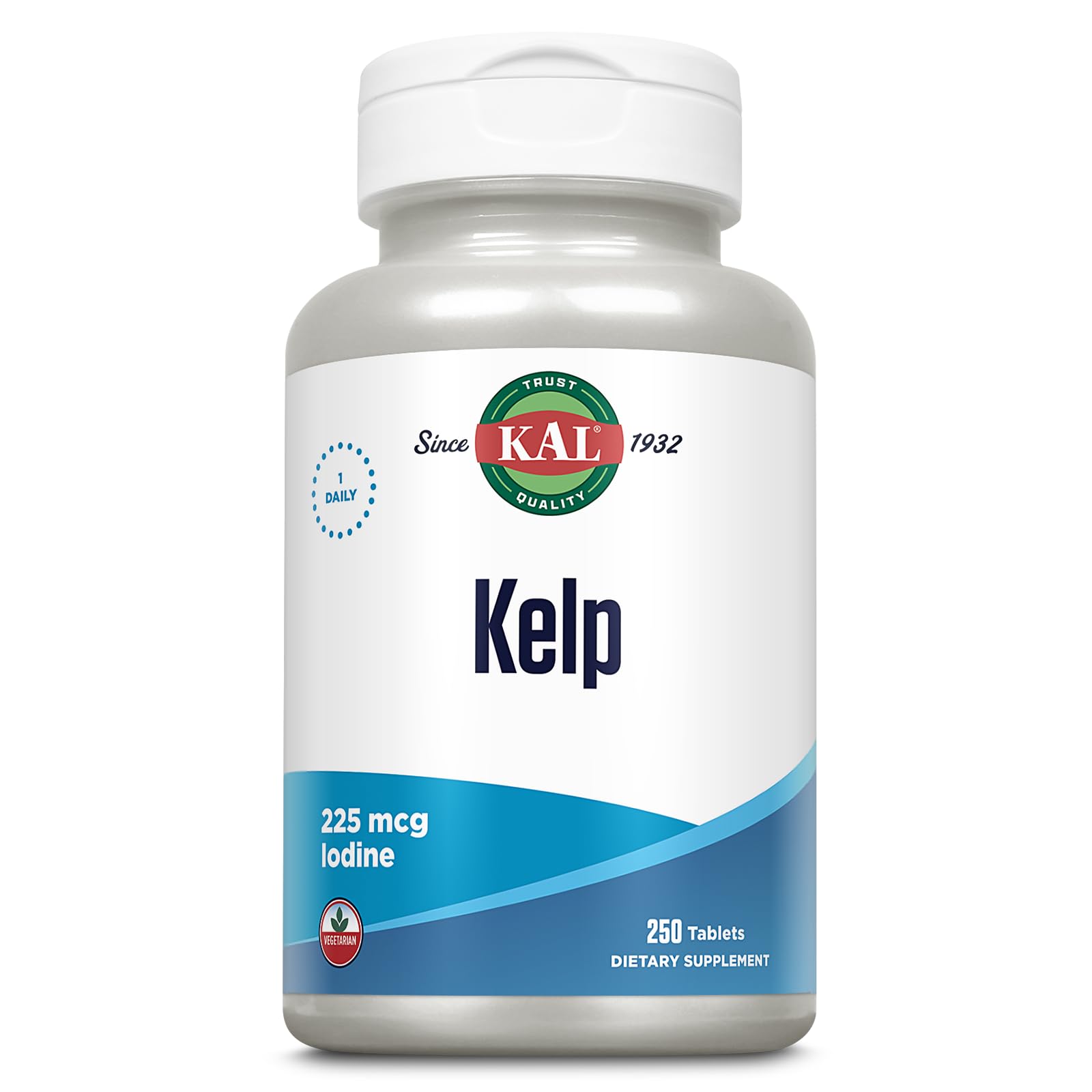 KAL 225 Mcg Kelp Iodine 250 Tablets