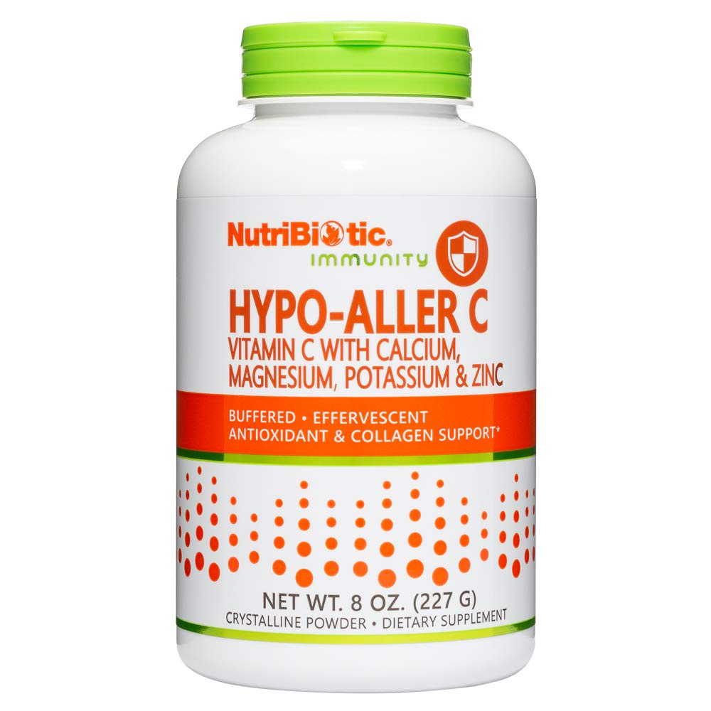 NutriBiotic Hypo-Aller C Powder Vitamin C and Minerals for Antioxidant & Collagen Support, 8 Ounce