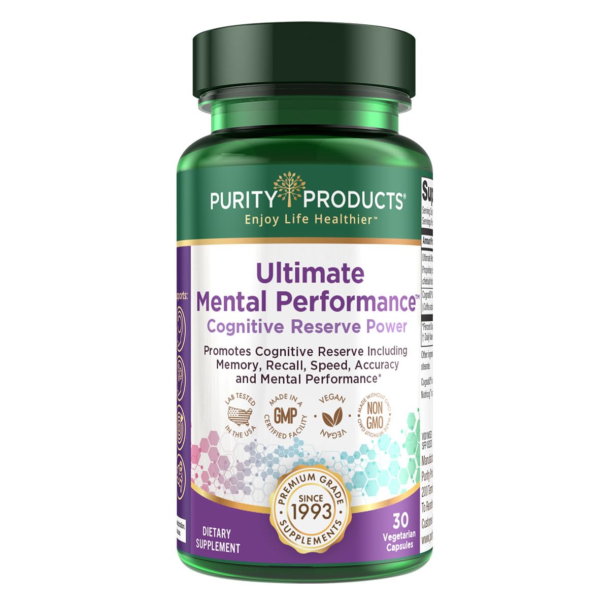 Purity Products Ultimate Mental Performance Capsules, 30 Count