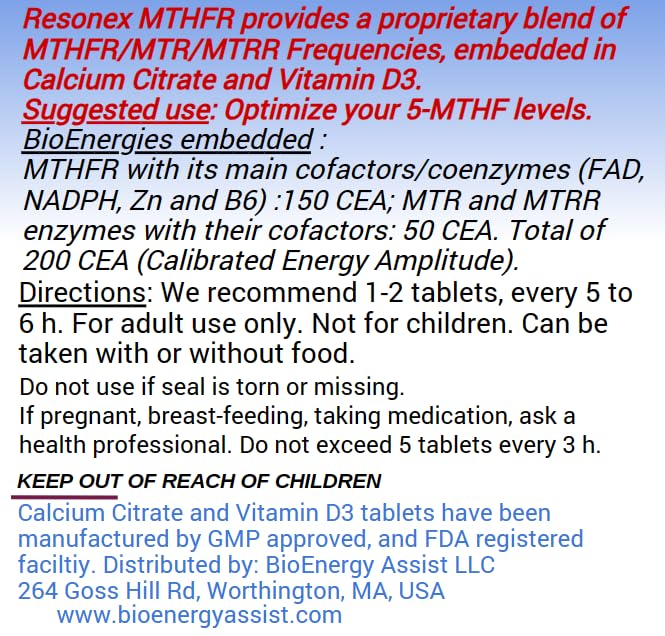 Resonex MTHFR Frequencies Tablets 120 Count