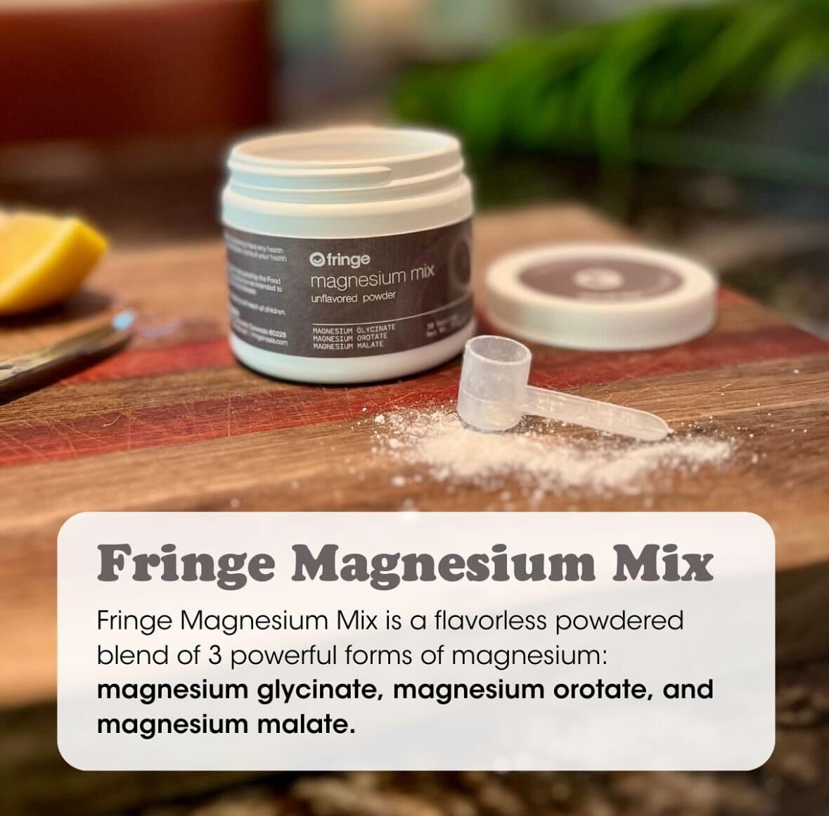 Fringe Triple Magnesium Powder 2.8, 30 Servings