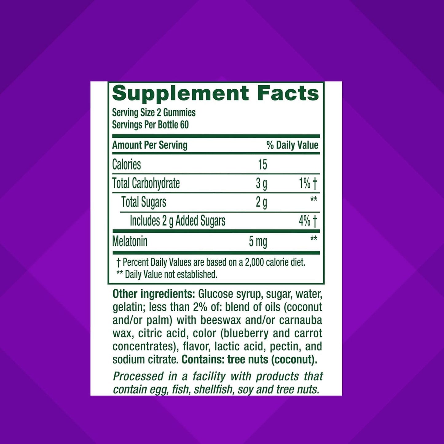 Vitafusion Extra Strength Melatonin BlackBerry Chewables 240 Count