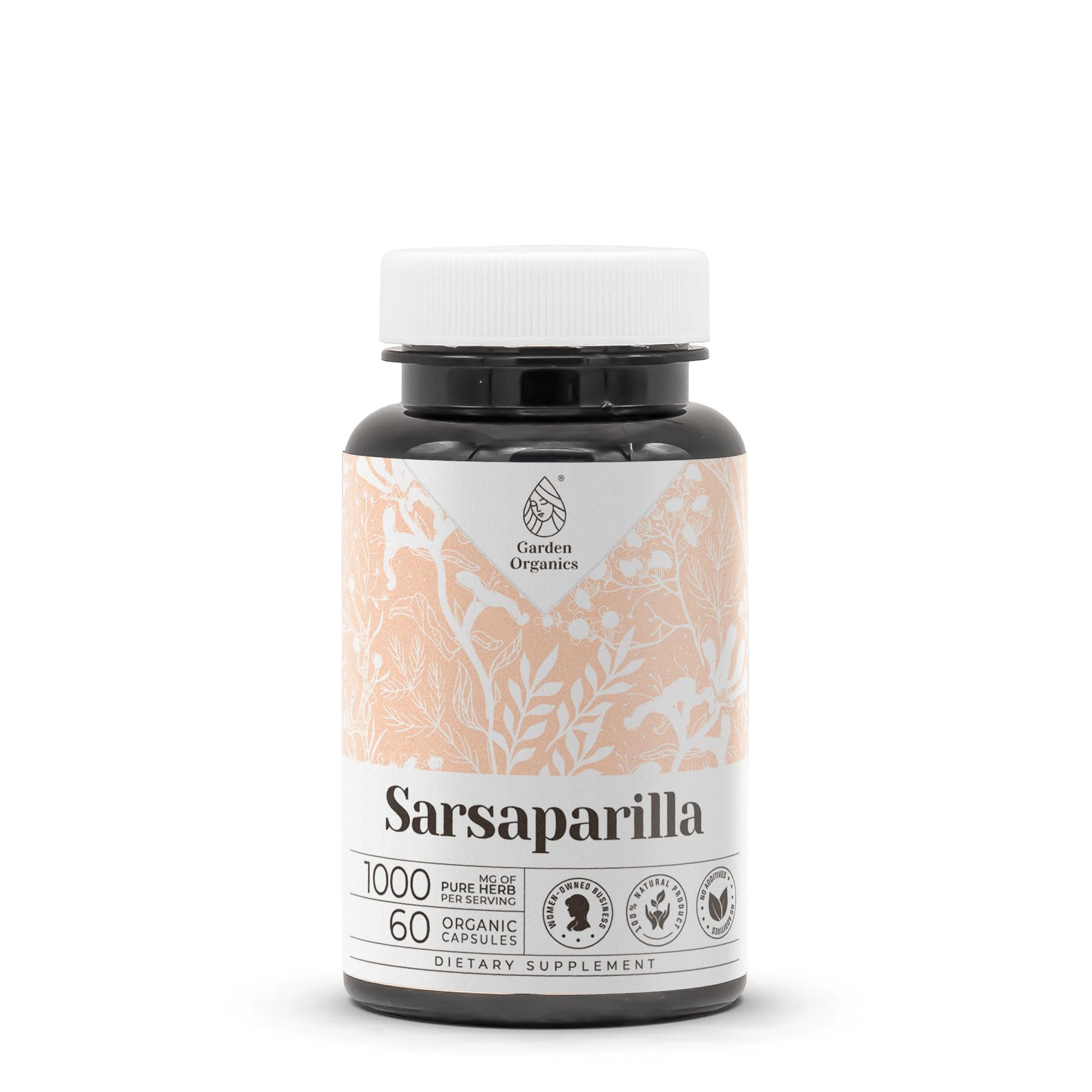 Garden Organics Sarsaparilla Capsules, 60 Count