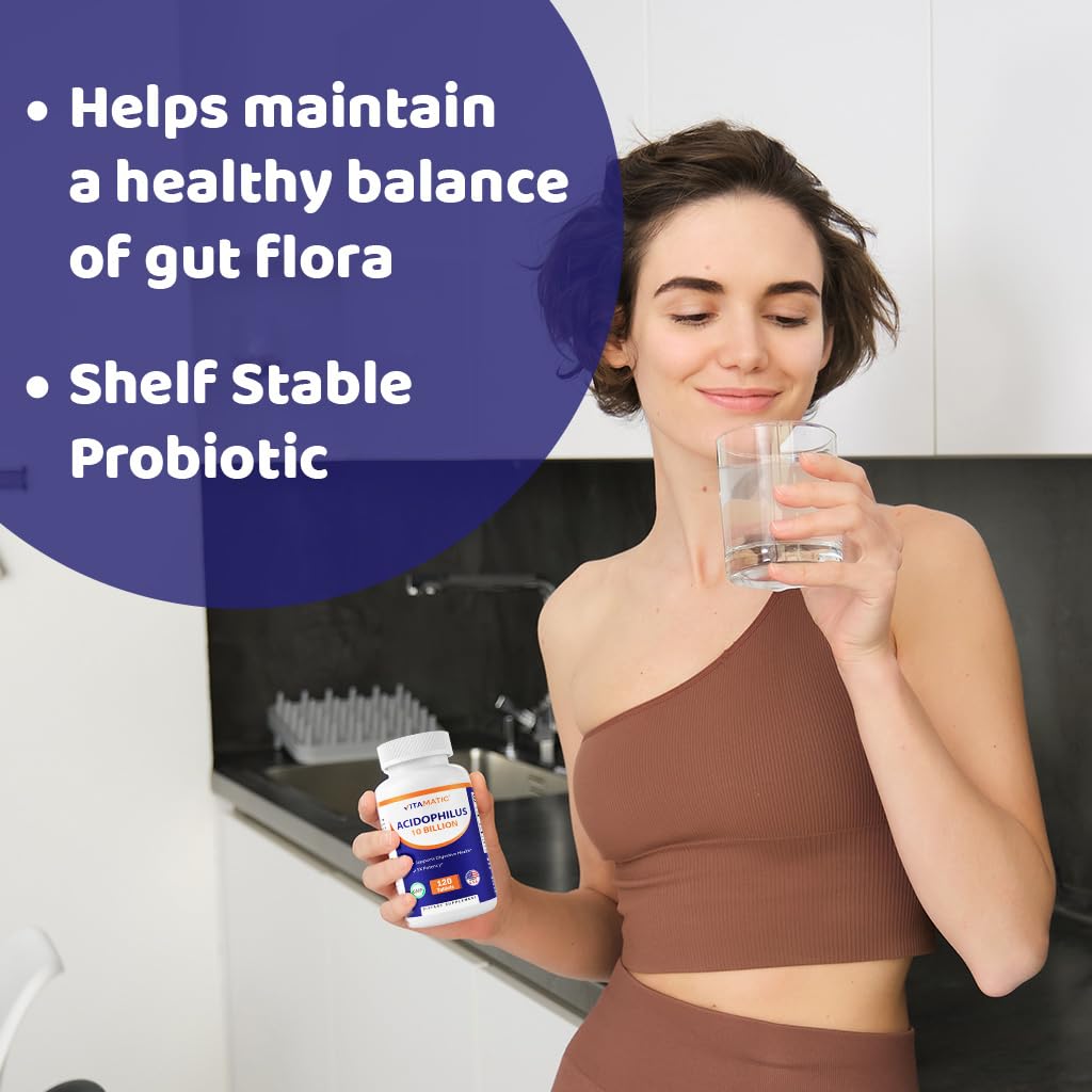 Vitamatic Acidophilus Probiotic Tablet, 240 Count