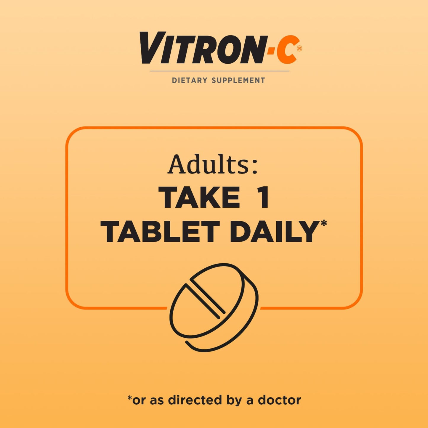 Vitron-C Iron Supplement Tablet, 120 Count