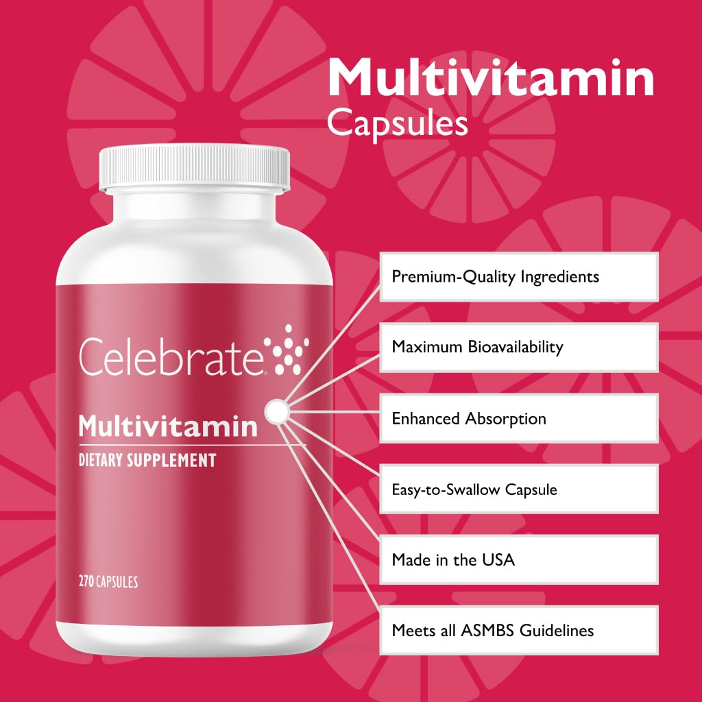 Celebrate Bariatric Supplements Bariatric Multivitamin Capsule 270 Count