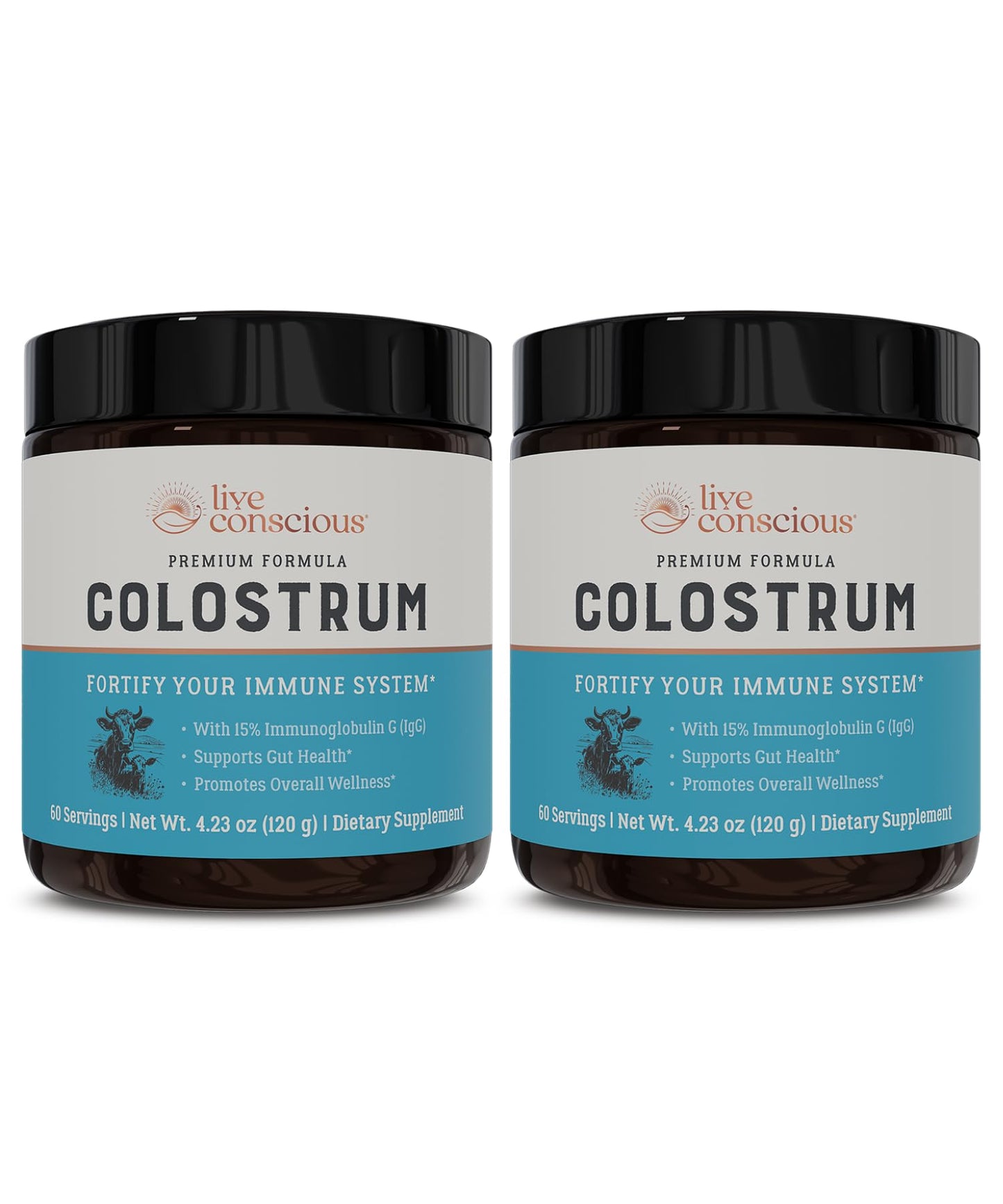 Live Conscious Colostrum Powder 8.64 oz (Pack of 2)