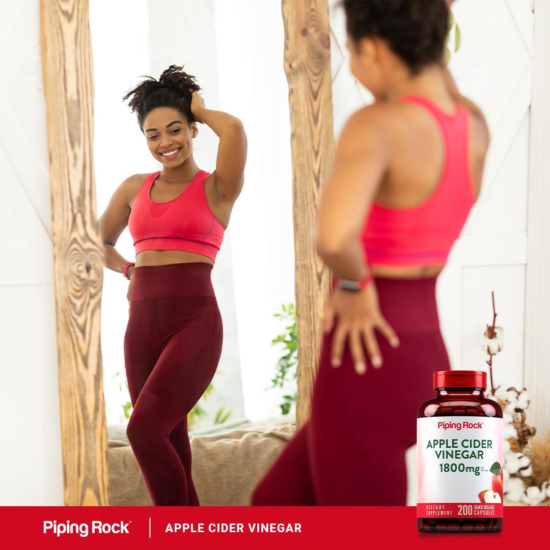 Piping Rock Apple Cider Vinegar Capsules 200 Count