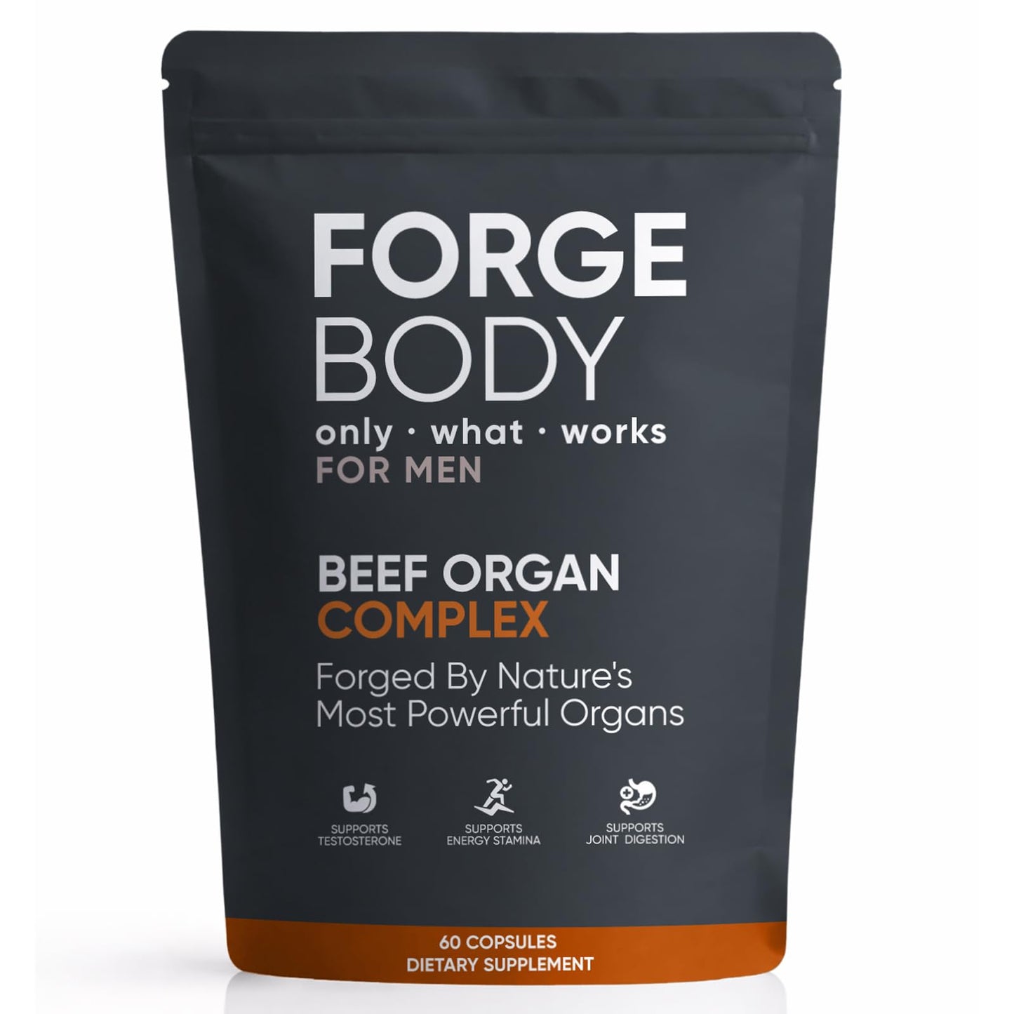 KXVUDE Beef Organ Complex Capsules, 60 Count
