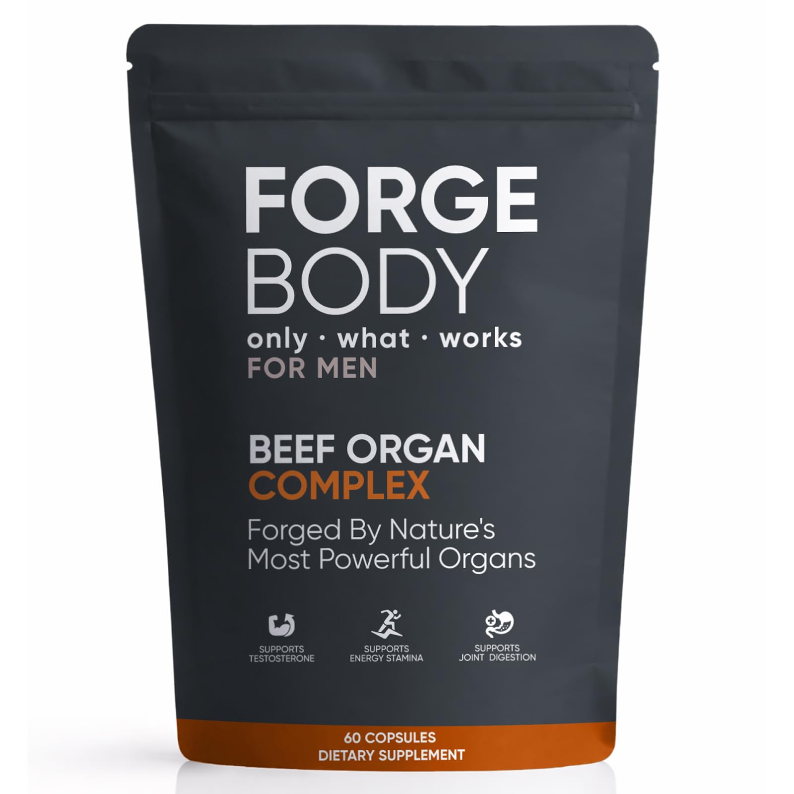 KXVUDE Beef Organ Complex Capsules, 60 Count