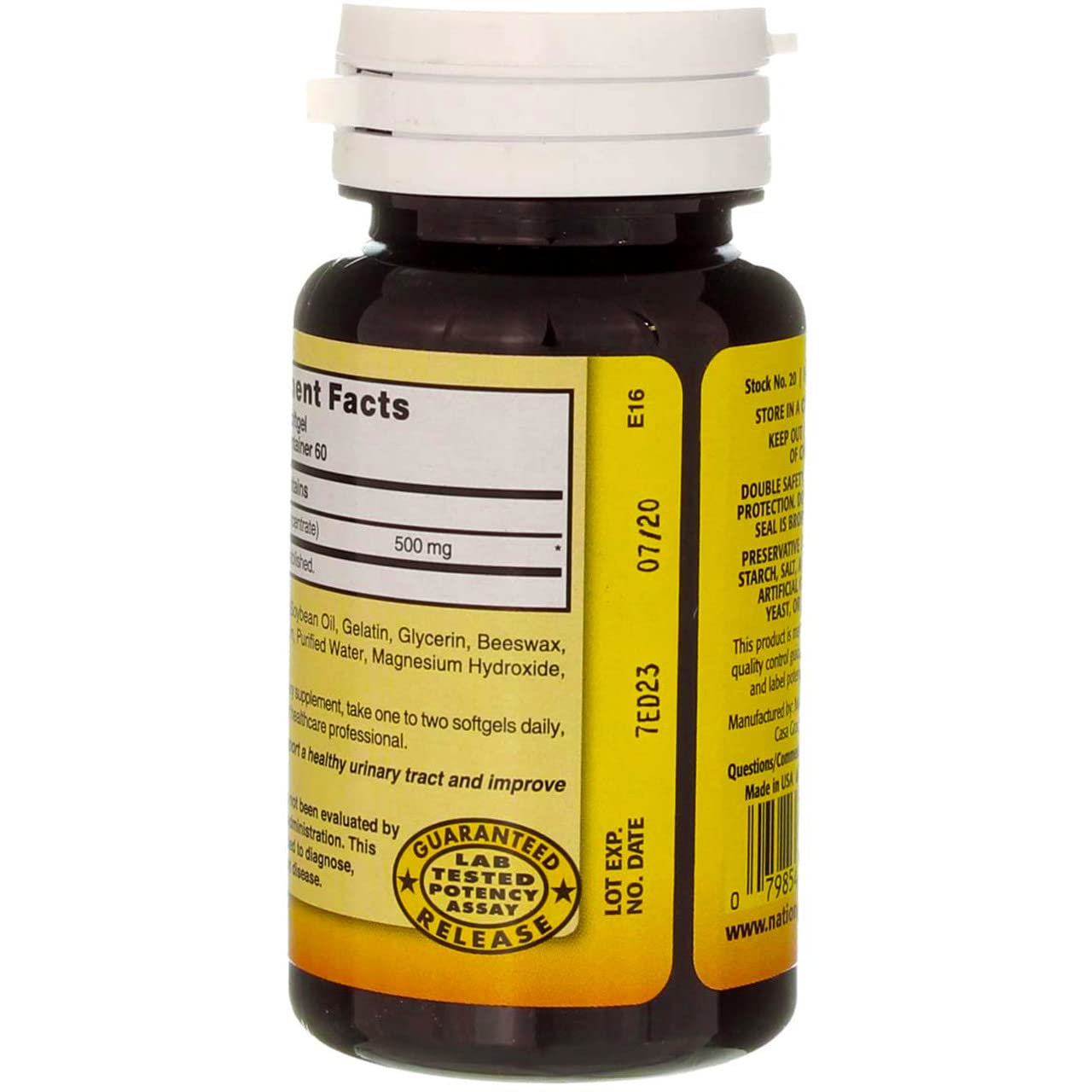 Nature's Blend Cranberry Concentrate 500 mg Soft Gels 120