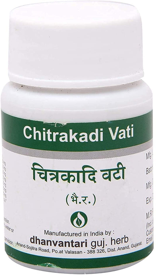 Dhanvantari Ayurvedic Chitrakadi Vati Tablets 60 Tablets