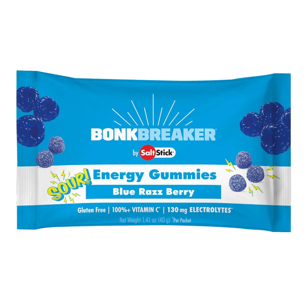 Bonk Breaker Energy Chews Sour Blue Razz Berry, 32 Count
