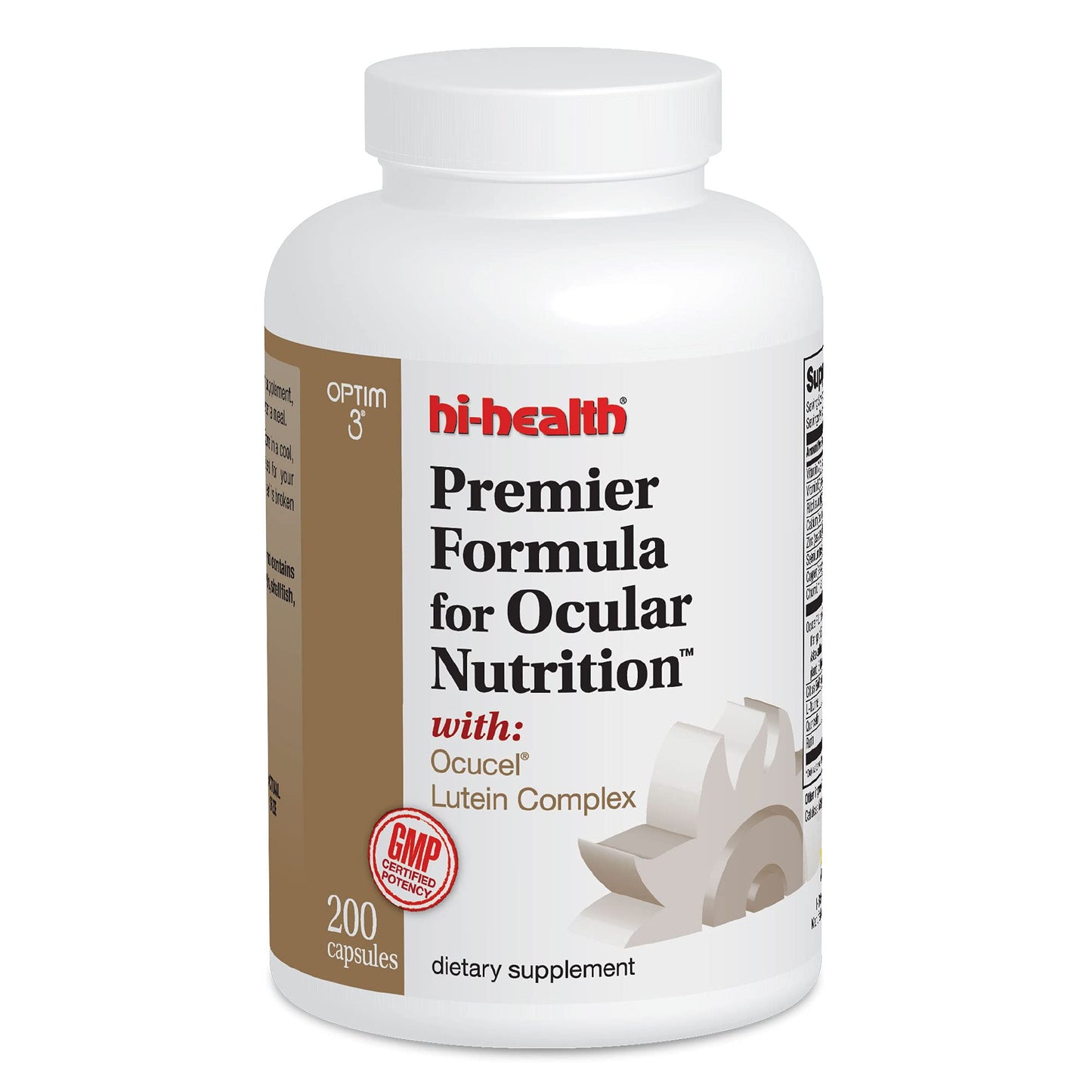 Optim 3 Hi-Health Premier Formula for Ocular Nutrition Capsule, 200 Capsules