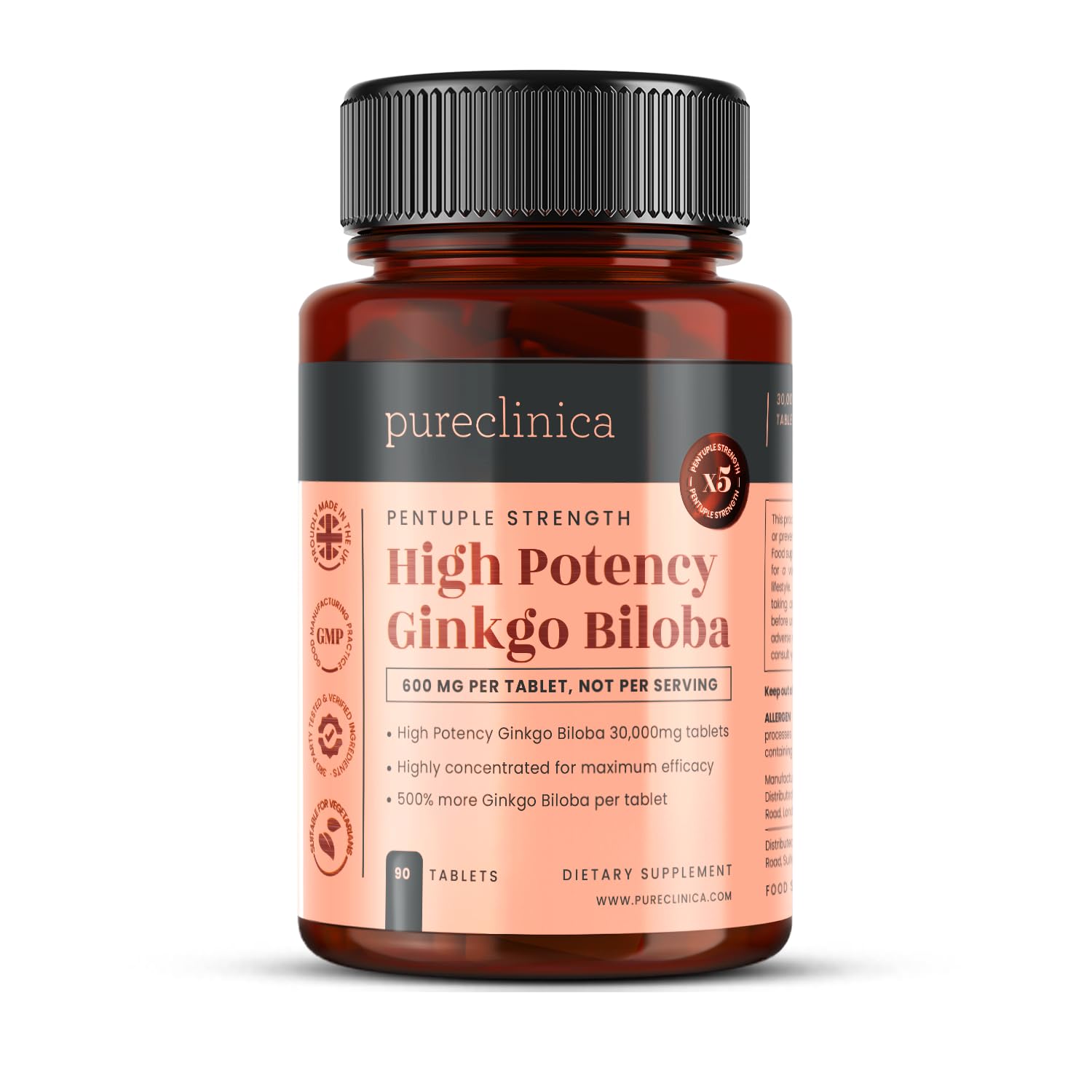 pureclinica Ginkgo Biloba 90 Tablets