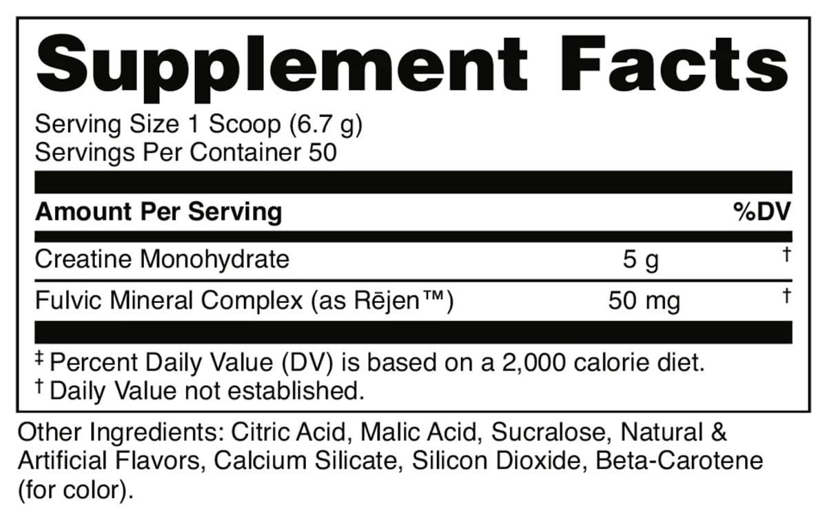 Bucked Up Mango Pineapple Creatine Monohydrate Powder 12.3