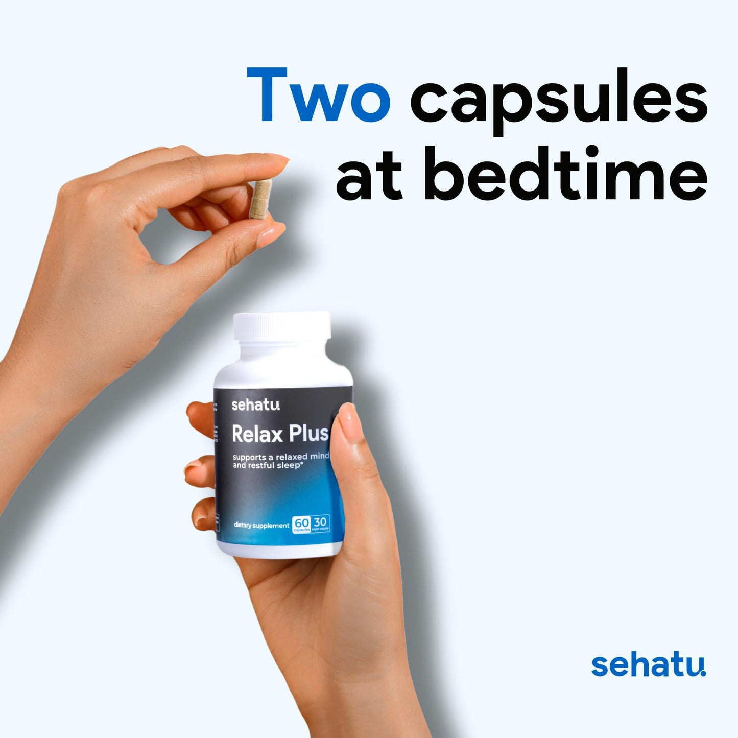 SEHATU Relax Plus Stress Relief Supplement 60 Capsules