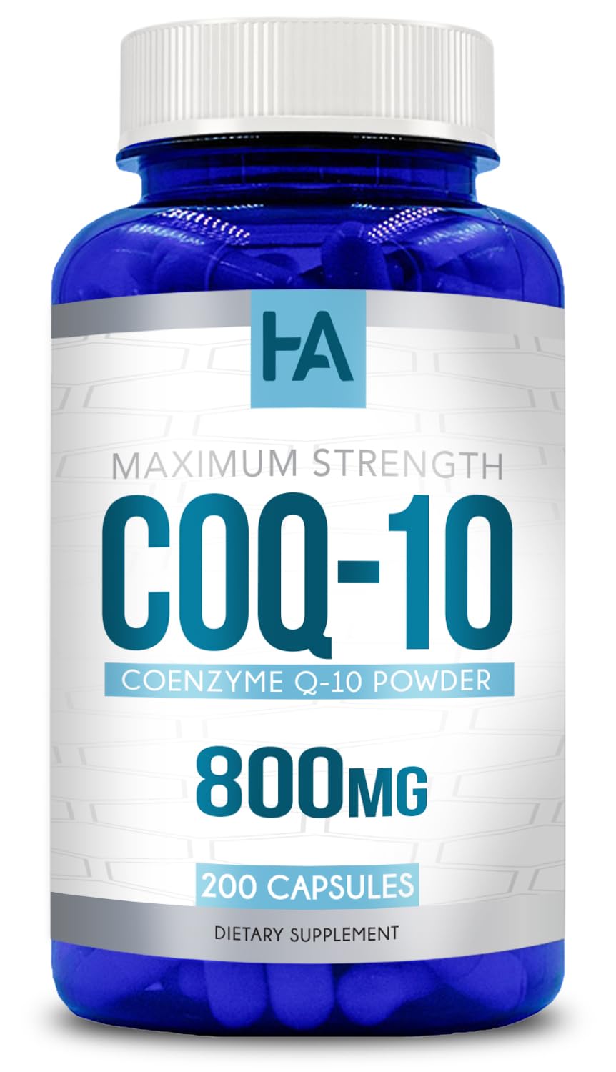 Healing Awakening CoQ10 800mg Capsules, 200 Count