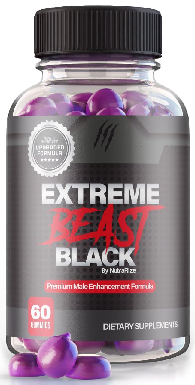 NutraRize Extreme Beast Black Gummies, 60 Gummies