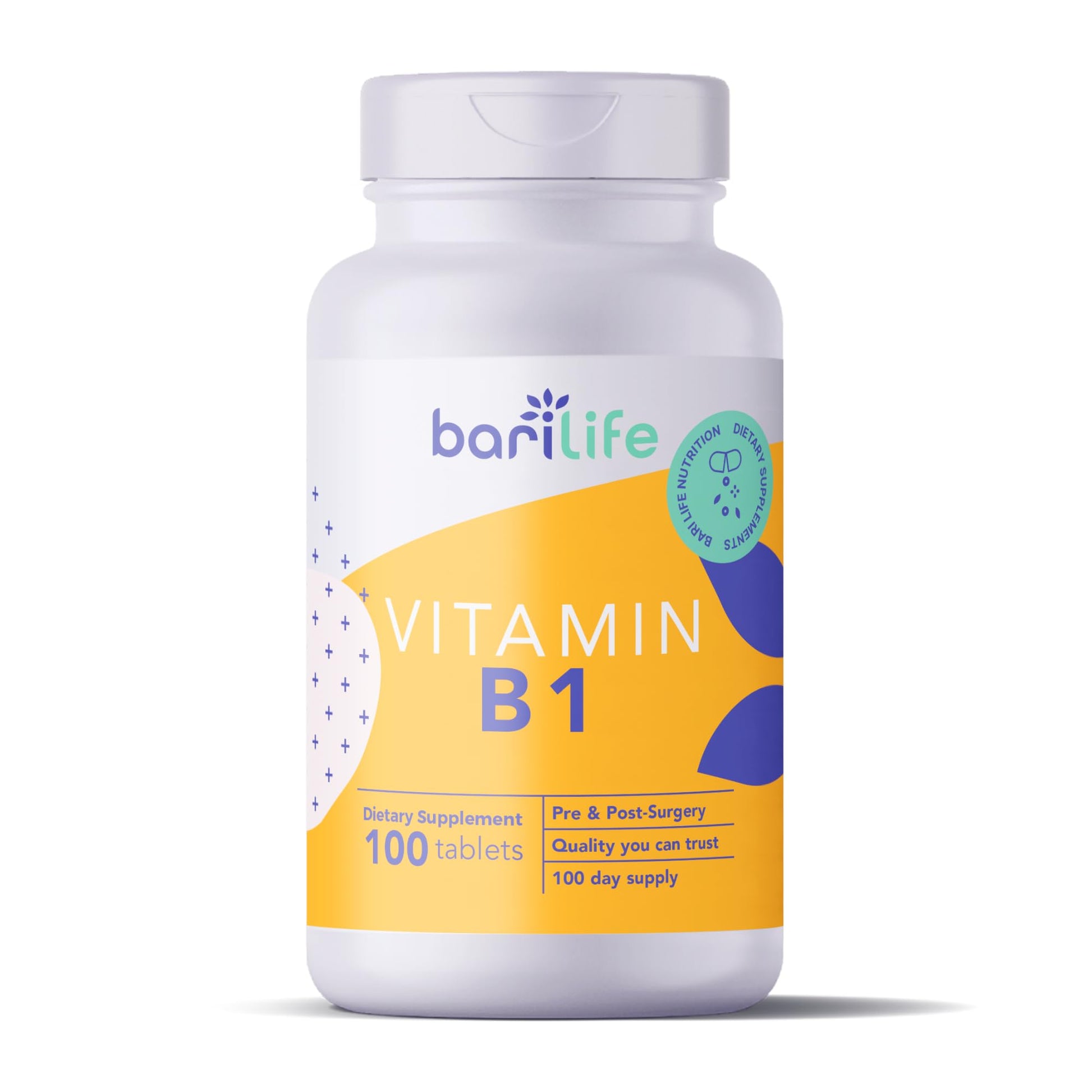Bari Life Vitamin B1 100mg Tablets, 100 Tablets