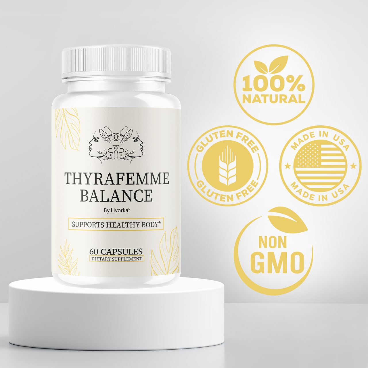 LIVORKA ThyraFemme Balance Capsules, 180 Capsules