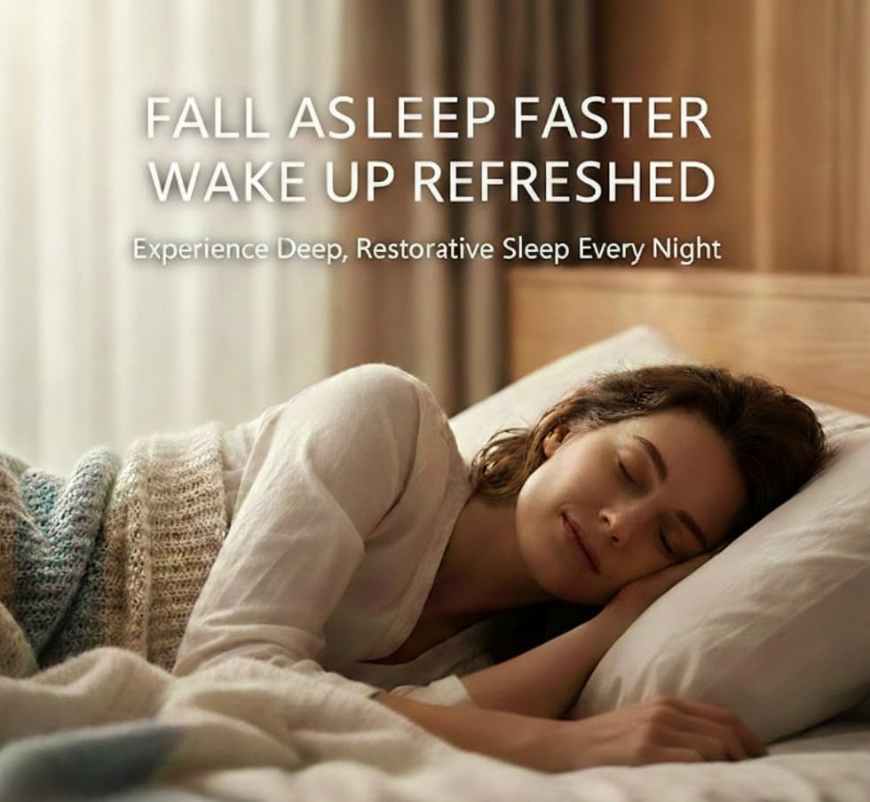 Hanbiogen SleepRest+ Night Melatonin-Free Sleep Supplement with Naturally Derived Hop Extract, Silk Peptide, Perilla Leaf Extract, L-Theanine & GABA - Fast-Acting, Non-Habit-Forming Formula, 60 Tablets