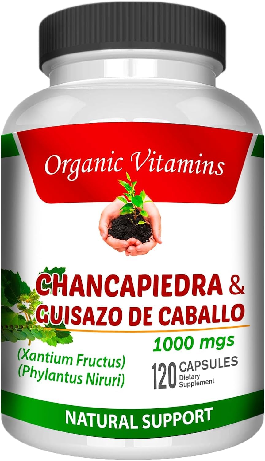 Chanca Piedra & Guisazo de Caballo Organic Vitamins Capsules, 120 Count