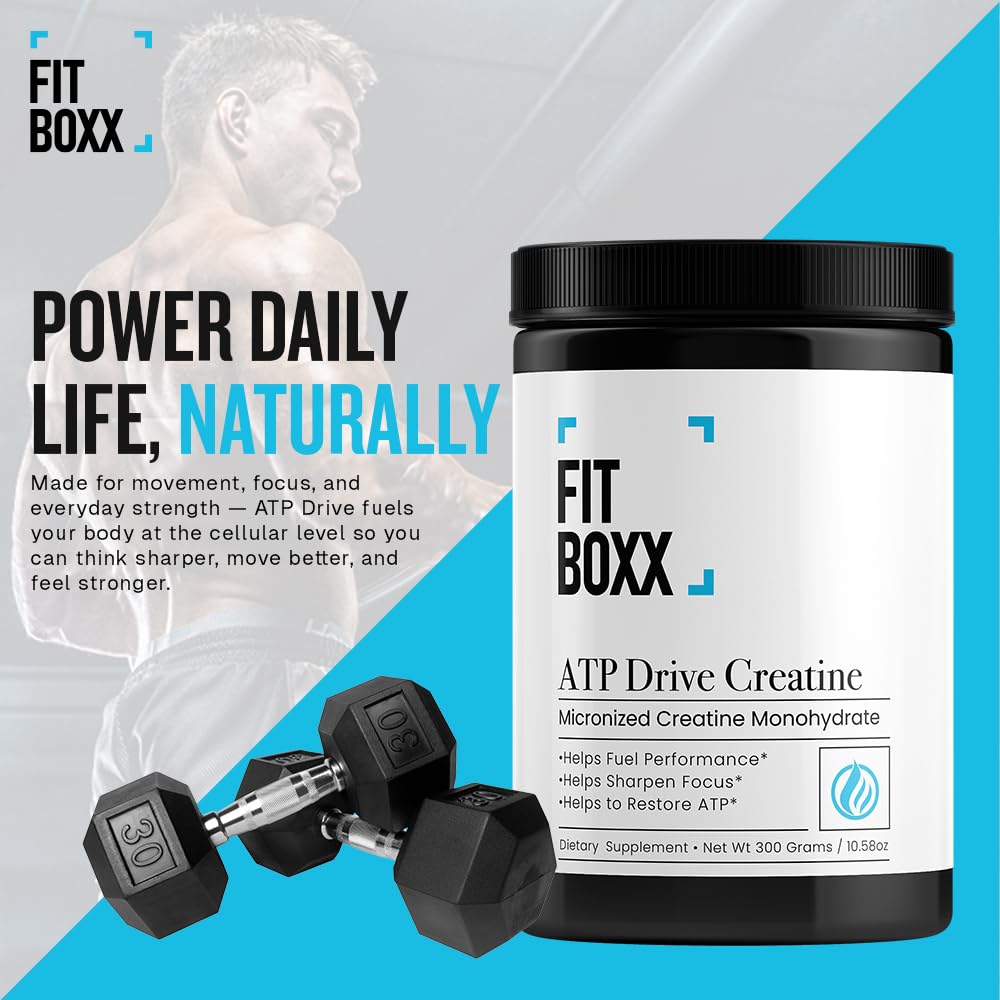 Fit Boxx ATPDrive Creatine Monohydrate Powder 10.58 Ounce