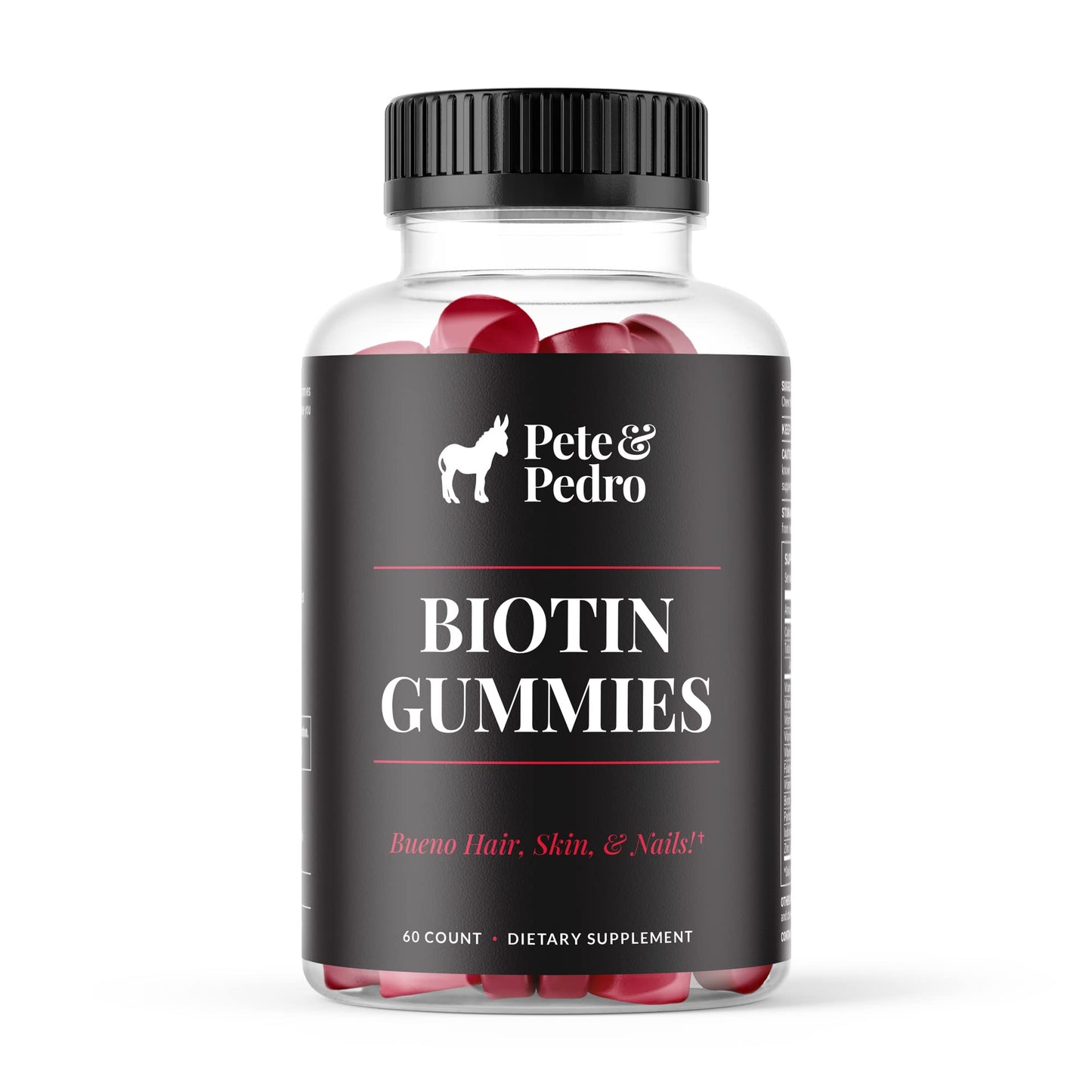 Pete & Pedro Biotin Gummies 60 Count