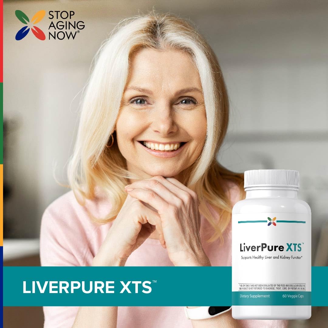 Stop Aging Now LiverPureXTS Liver & Kidney Support 60 Capsules