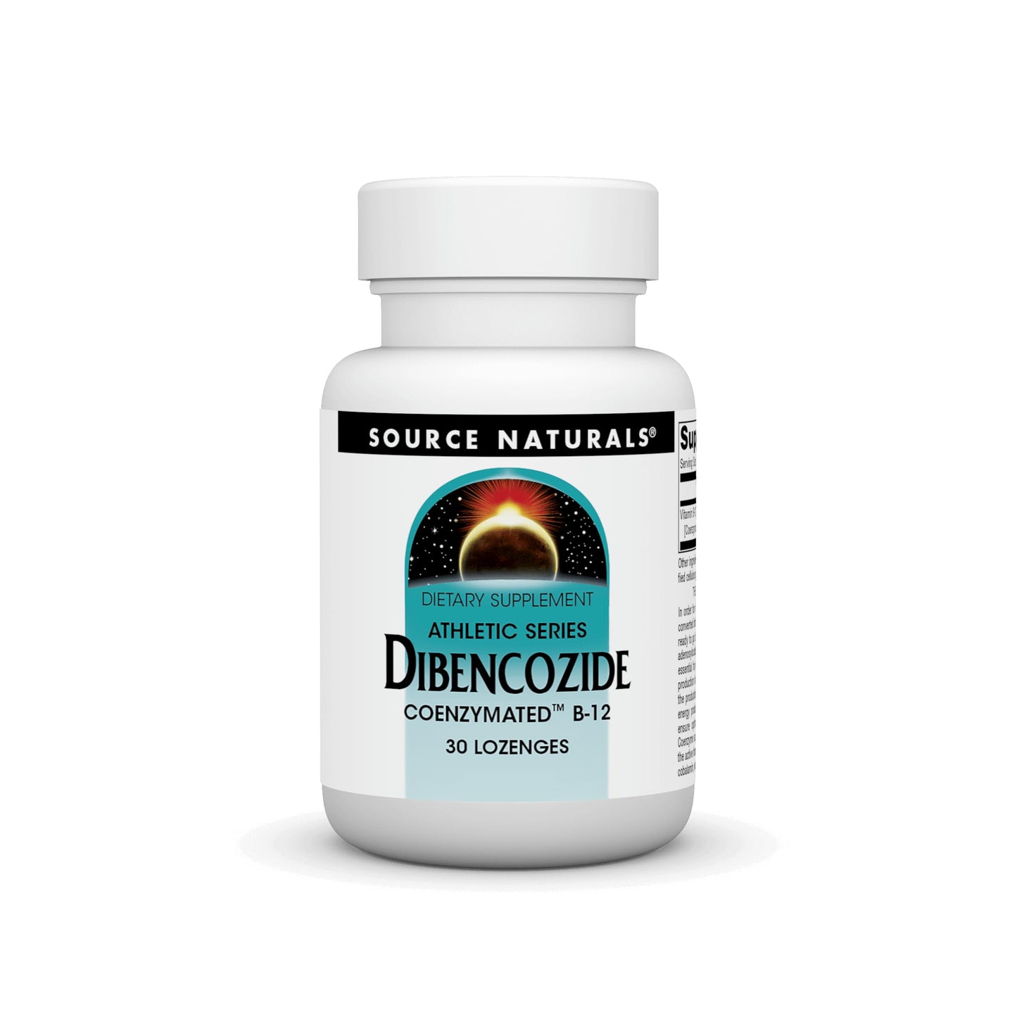 Source Naturals Athletic Series Dibencozide Coenzymated B-12 Lozenges, 30