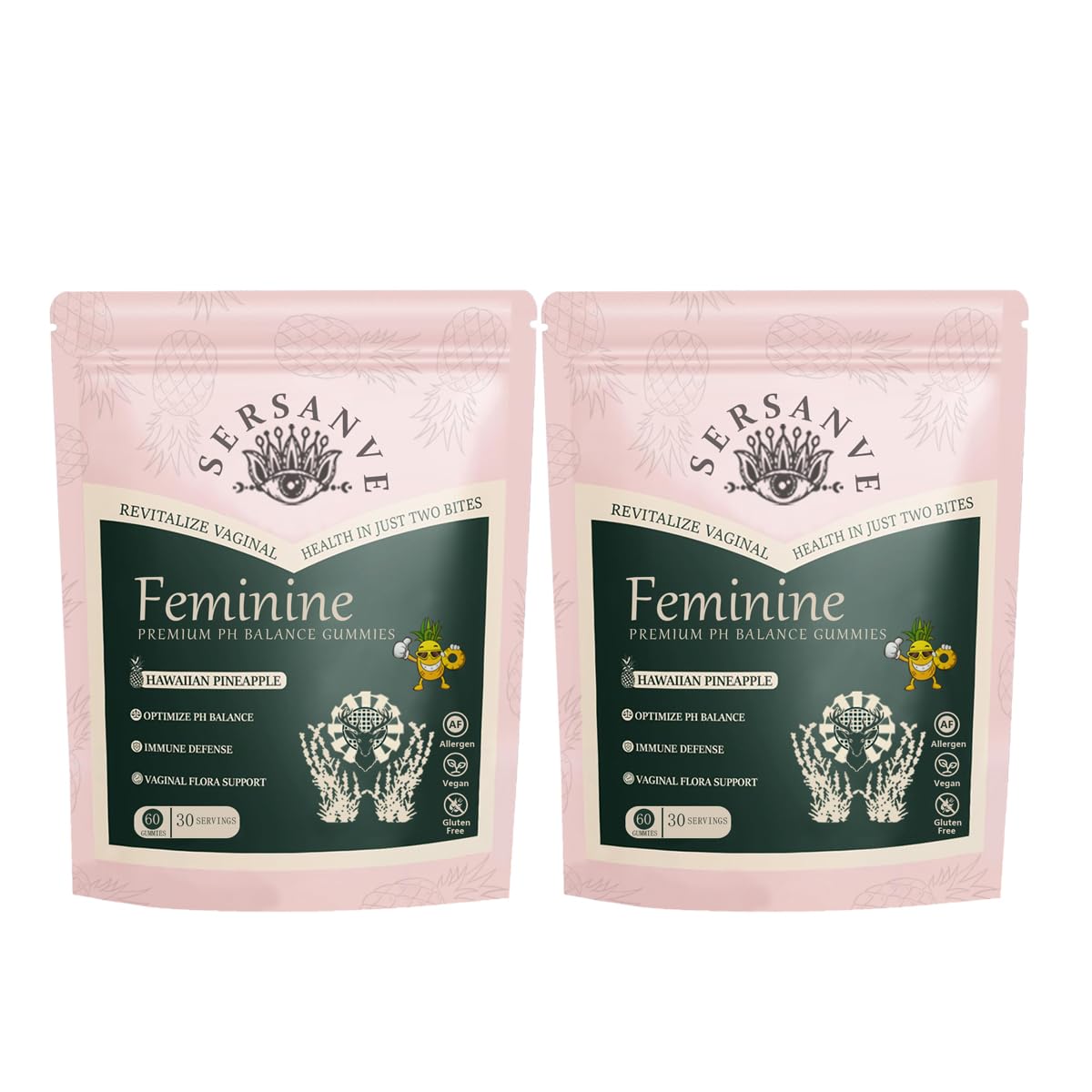 SERSANVE Premium Feminine Balance Gummies, 120 Gummies