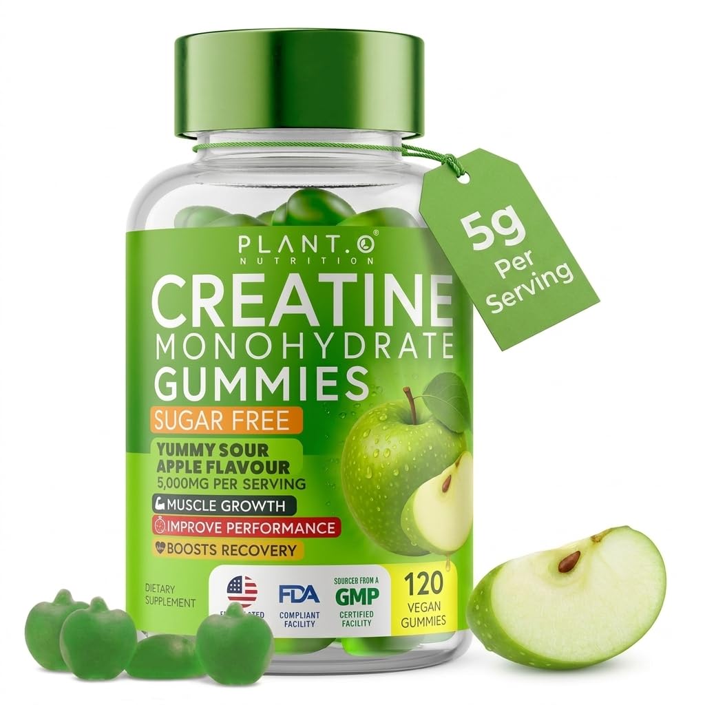 PLANT.O NUTRITION Creatine Monohydrate Capsules 60 Count
