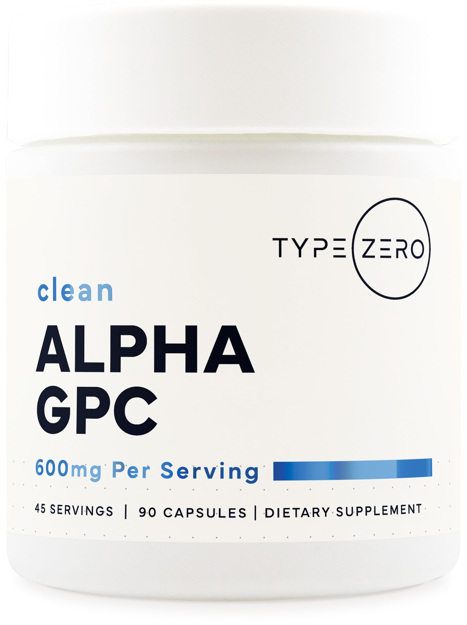 Type Zero Ultra Clean Alpha GPC Choline Supplement Capsule, 90 Capsules
