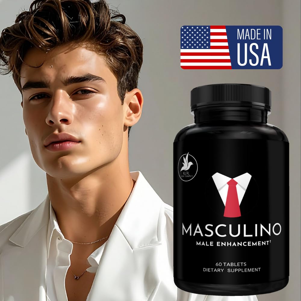KUR Live Simply Masculino Male Enhancing Supplement Tablets, 60 Count
