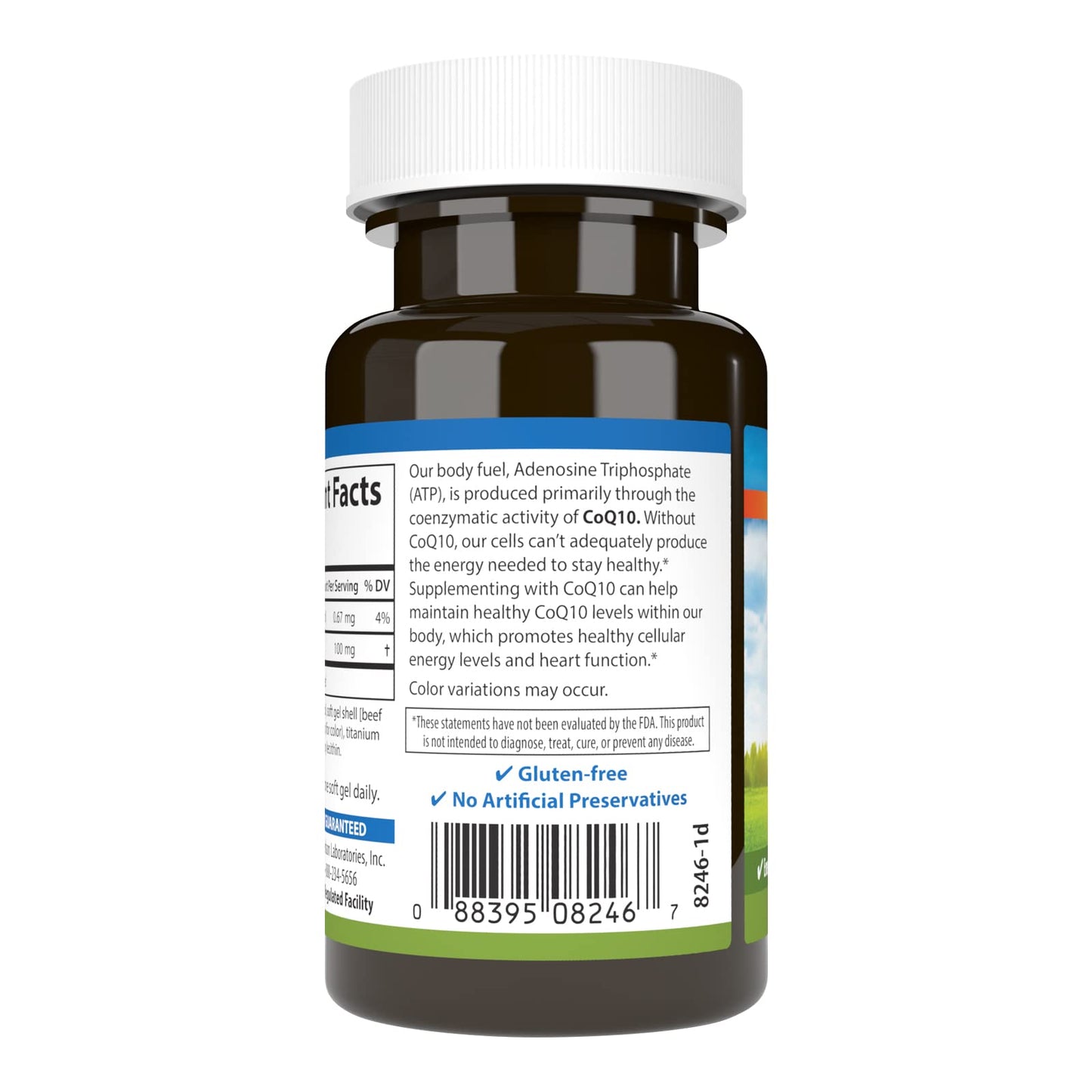 Carlson Co-Q10, Co-Enzyme Q10, 100 mg Softgels 60 Count