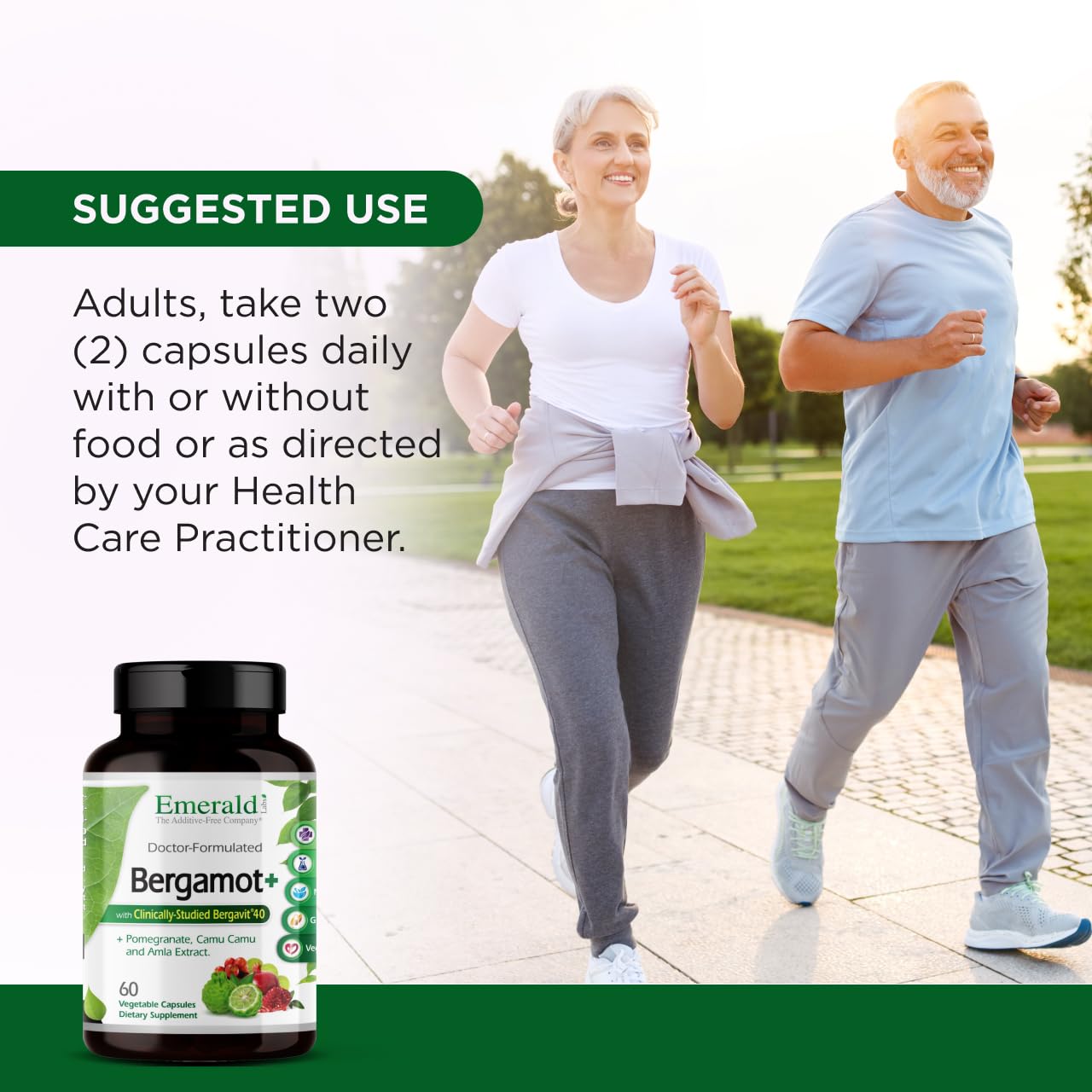 Emerald Labs Bergamot+ Vegetable Capsules 60 Count