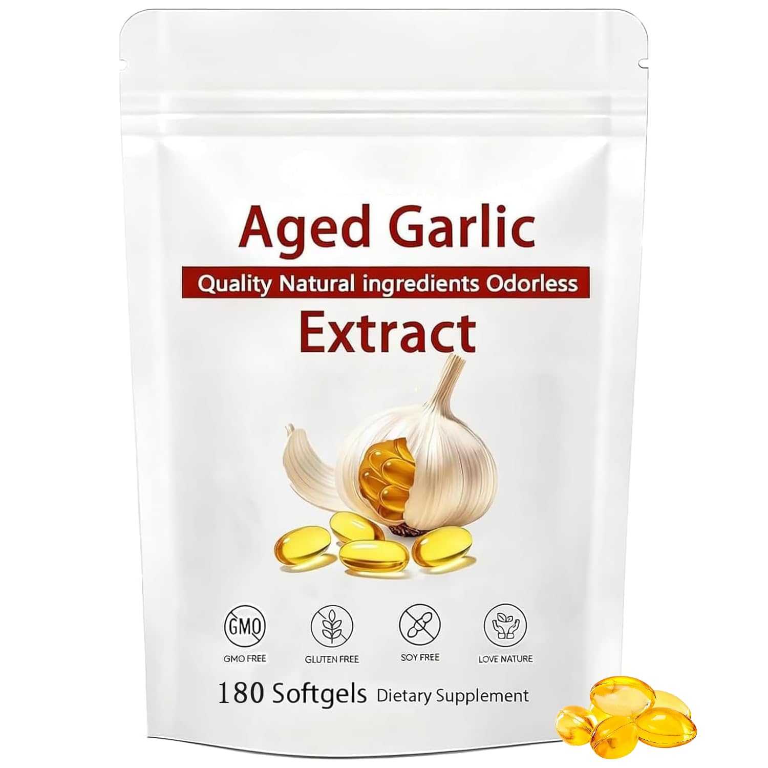 Louma NuvaPure Aged Garlic Softgels 180 Count
