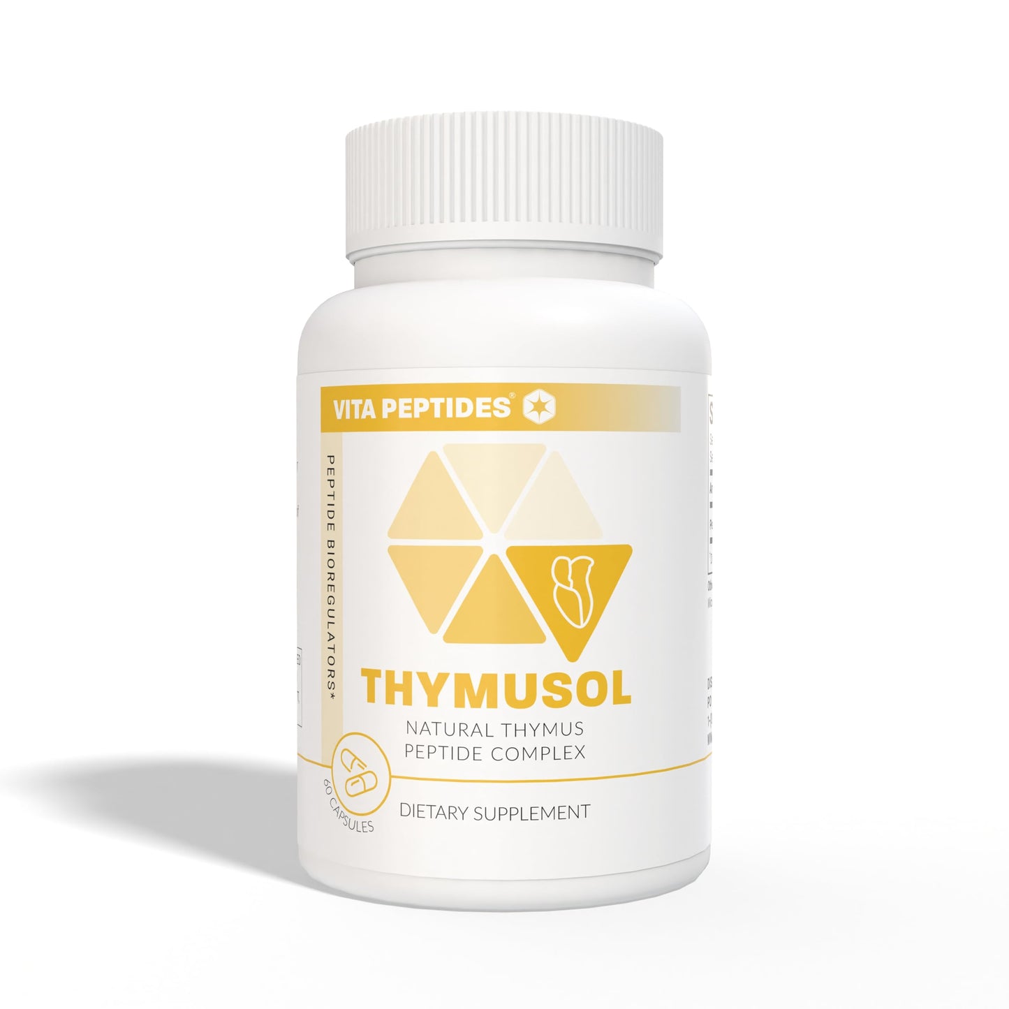 Vita Peptides Thymusol Thymus Natural Peptide Bioregulator Capsule 60 Count