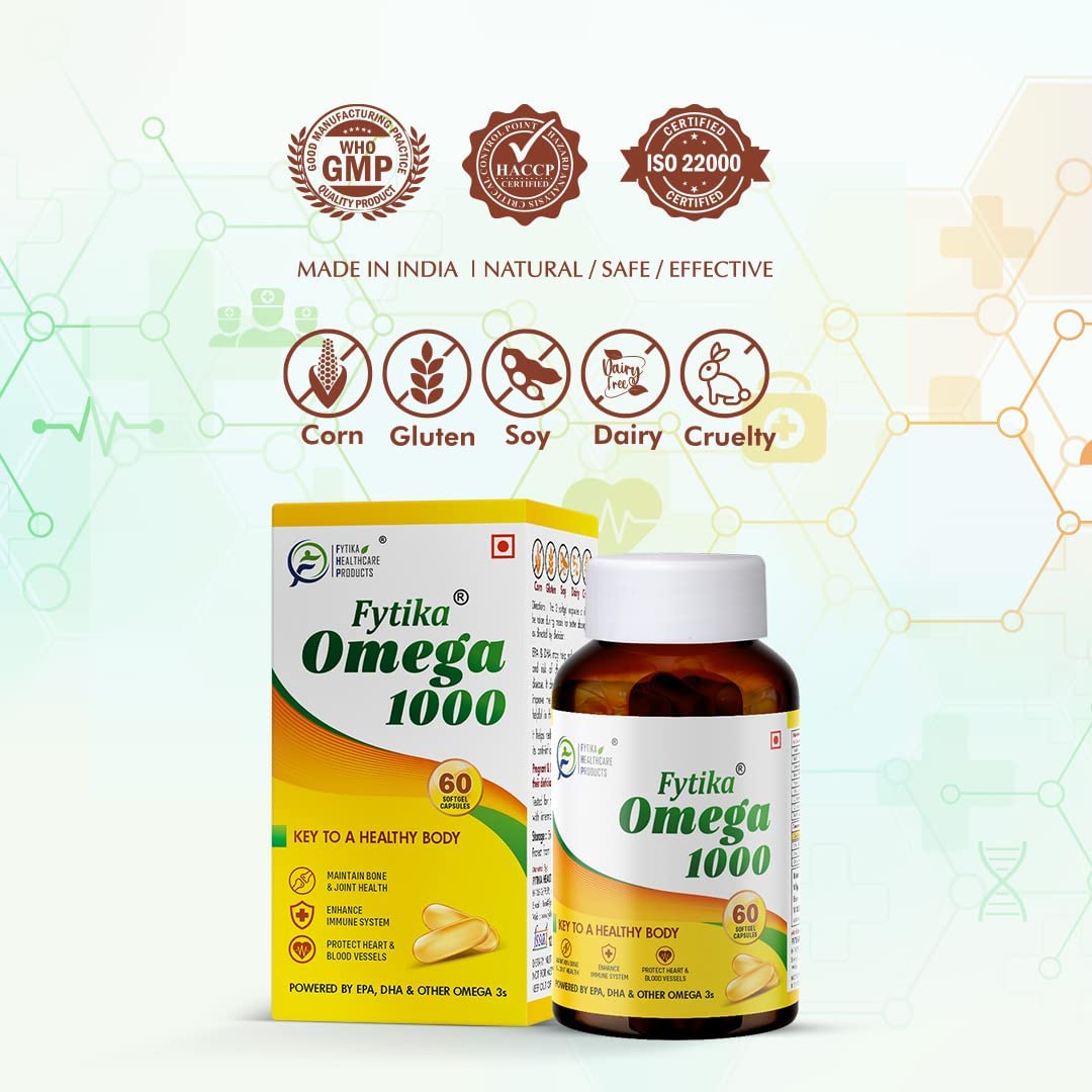 FHC Omega 3 Fish Oil 1000mg Capsule, 60 Capsules