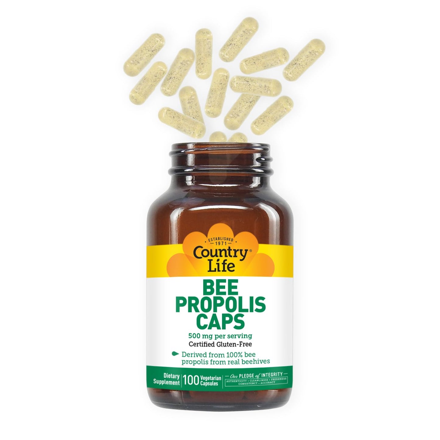 Country Life Pure Bee Propolis Capsules 100