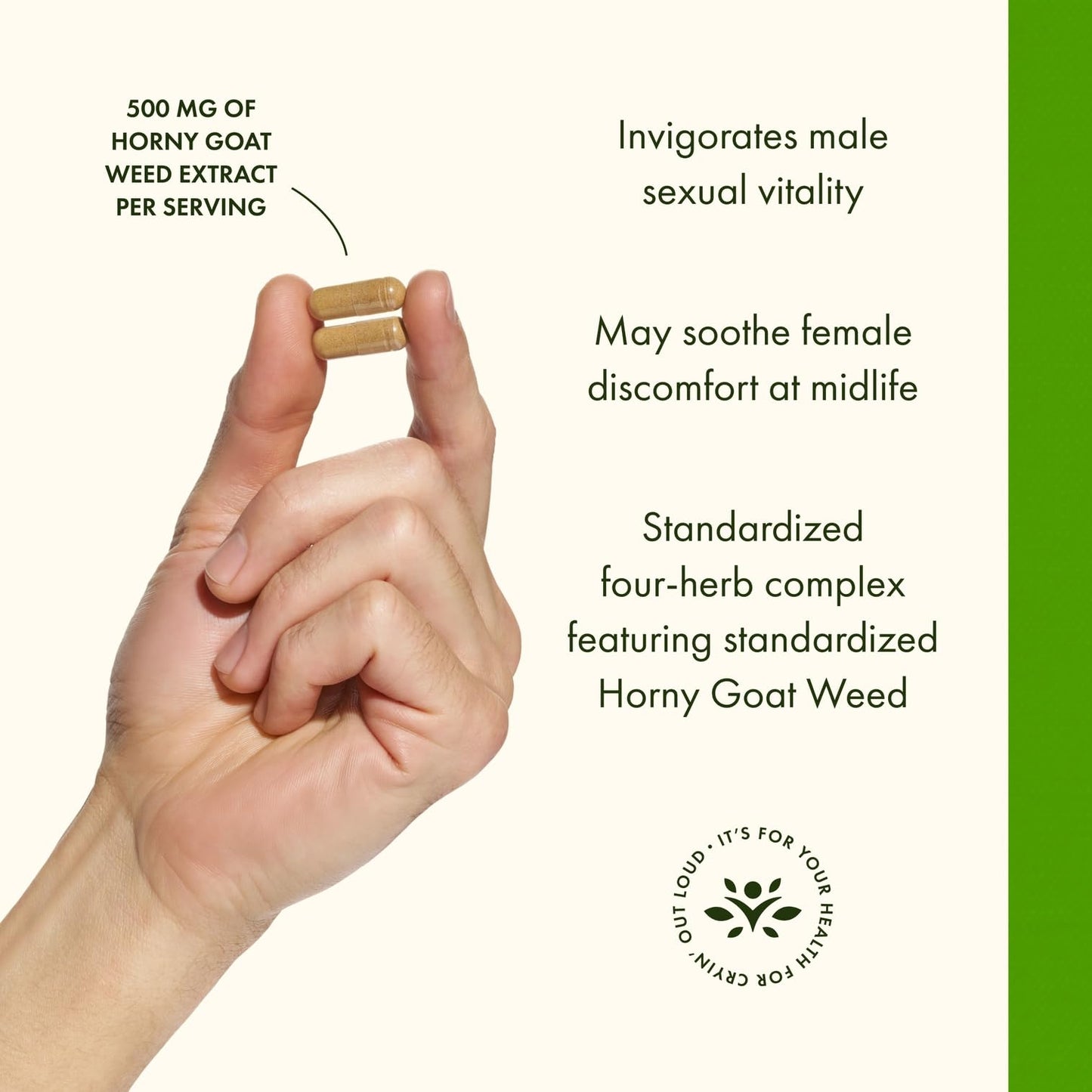 Swanson Horny Goat Weed Complex Vegan Capsules 120 Count