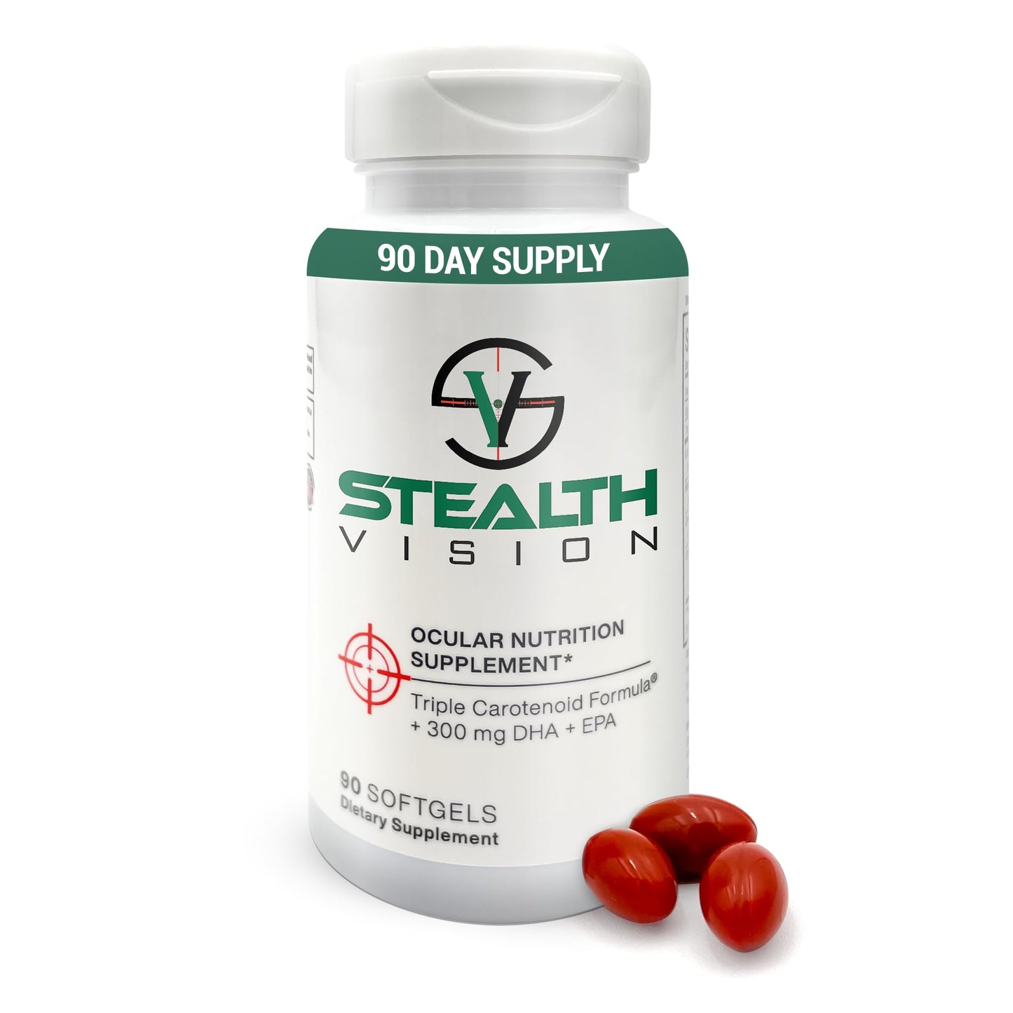 Macuhealth Stealth Vision Eye Vitamin with Lutein, Zeaxanthin, and Meso-Zeaxanthin Softgels 90 Count