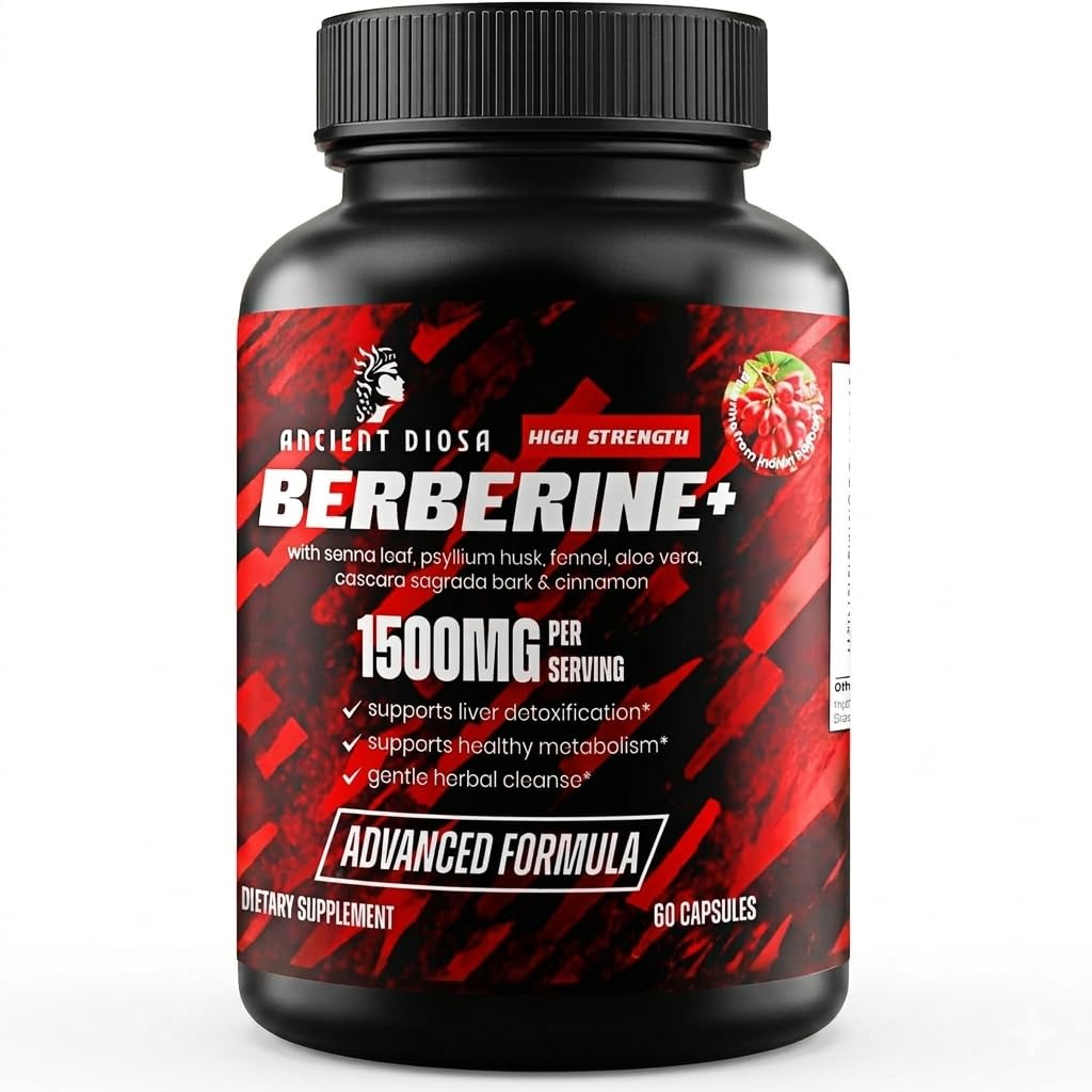 ANCIENT DIOSA Berberine Supplement Capsule, 60 Capsules