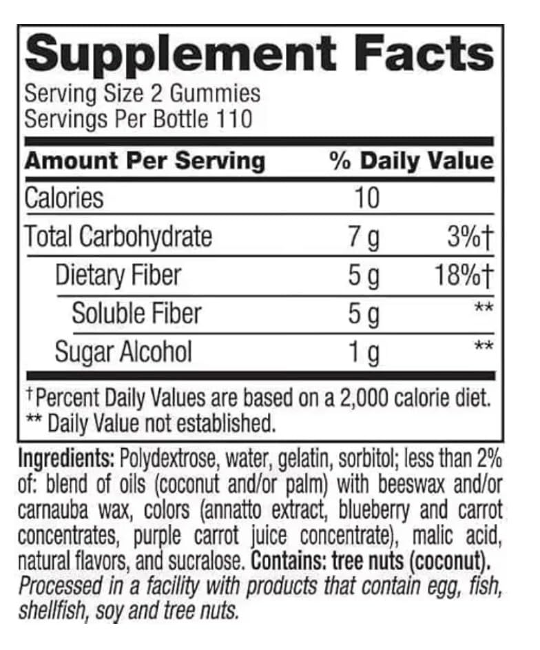 Generic Vita Fiber Well Gummies Gummy 440 Count