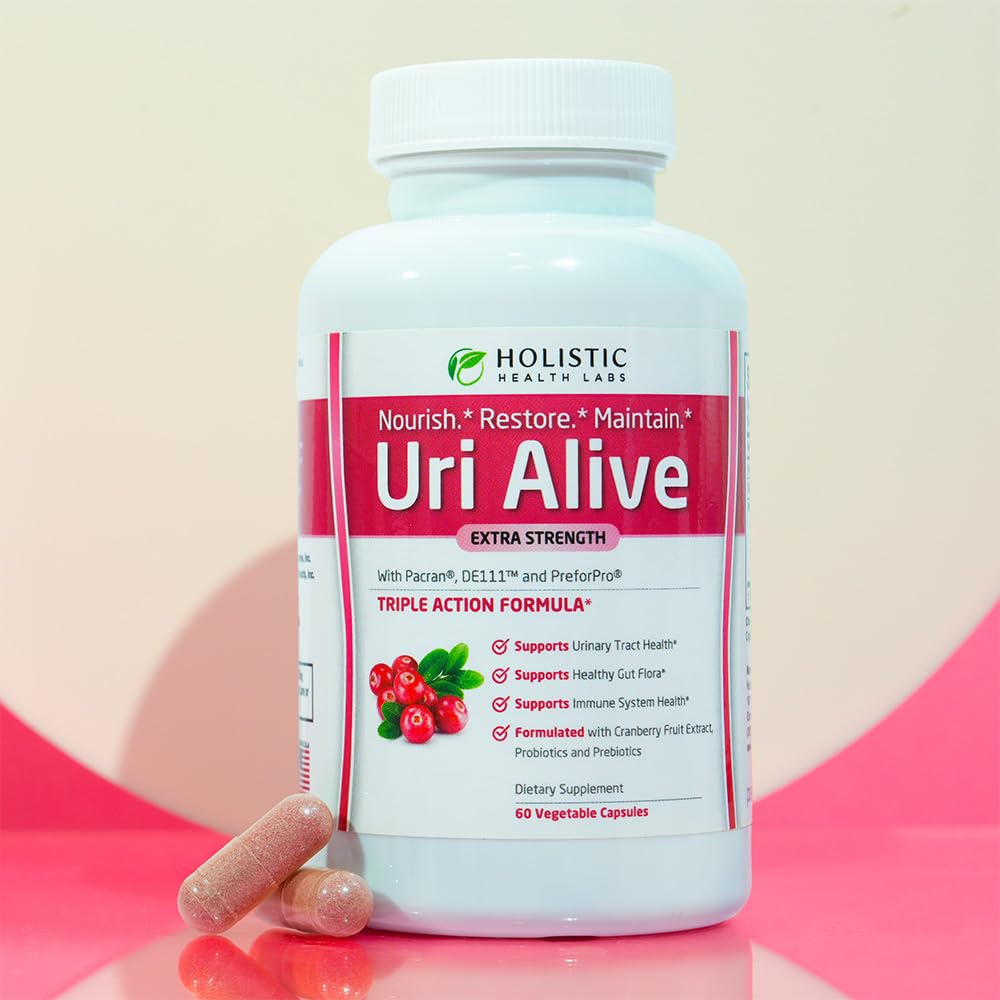 Holistic Health Labs Uri Alive Extra Strength Urinary Support Supplement Capsule, 60 Capsules