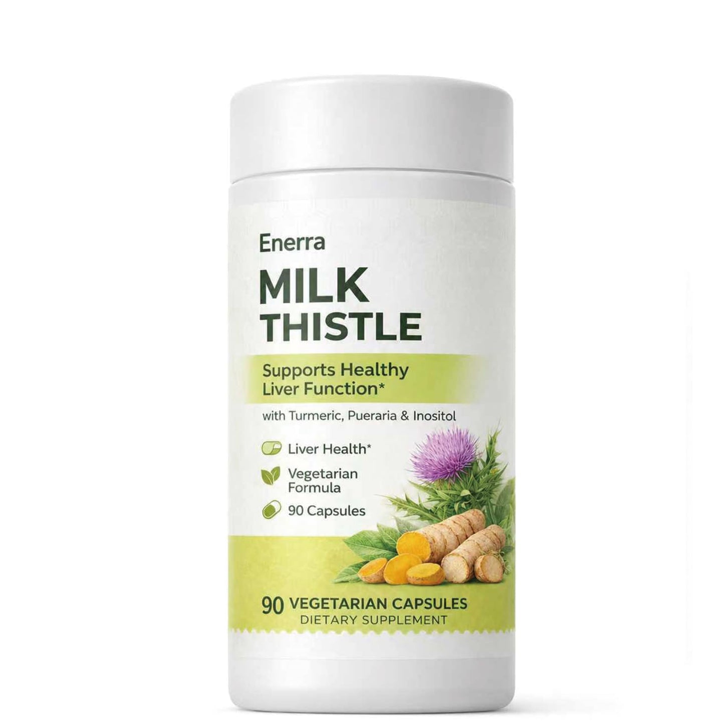 Organtics Enerra Milk Thistle Capsule, 90 Count