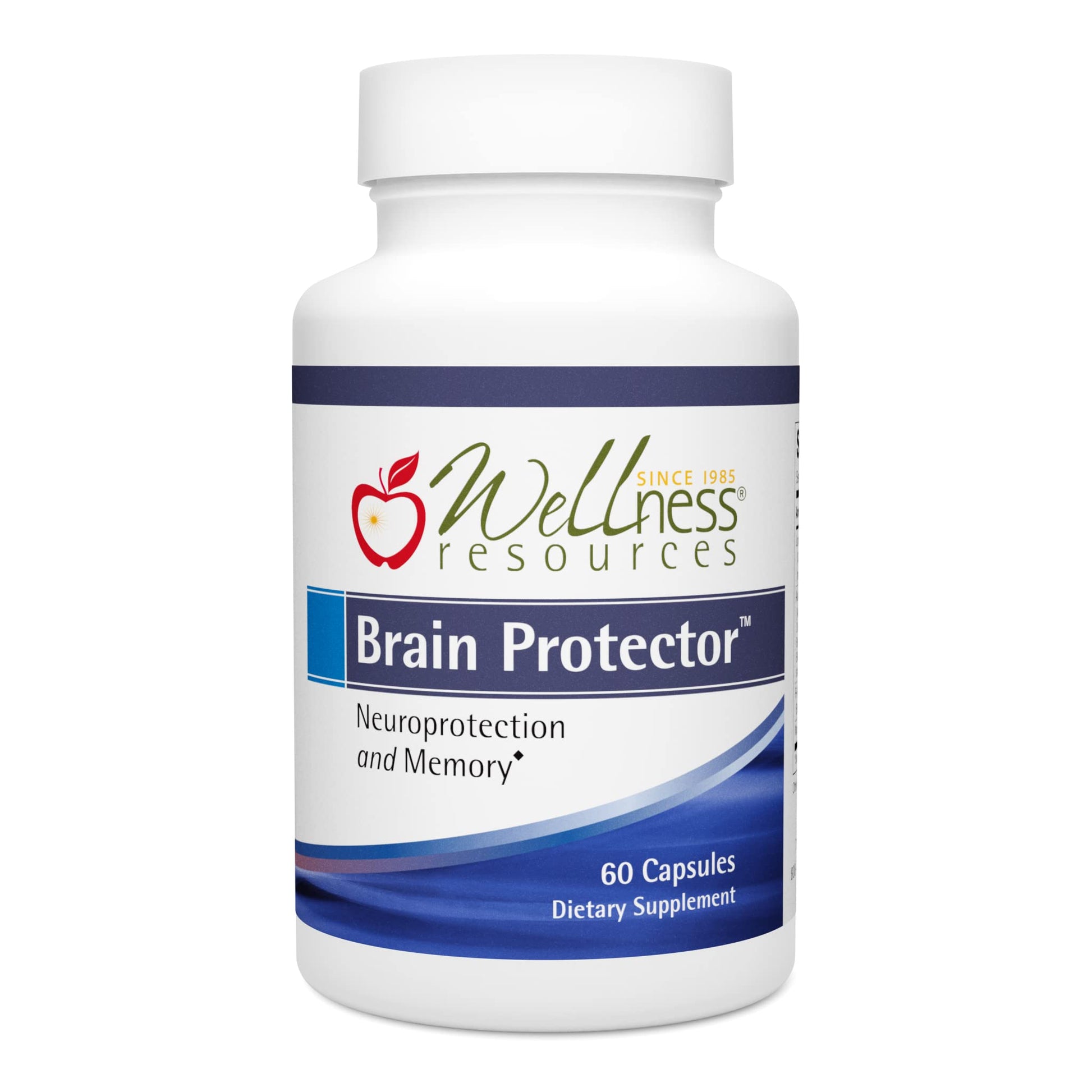 Wellness Resources Brain Protector Longevity Supplement with Novusetin Fisetin, Longvida Curcumin, AuroraBlue Wild Blueberry and na-RALA Senolytic, Nerve & Brain Support, Capsule, 60 Count