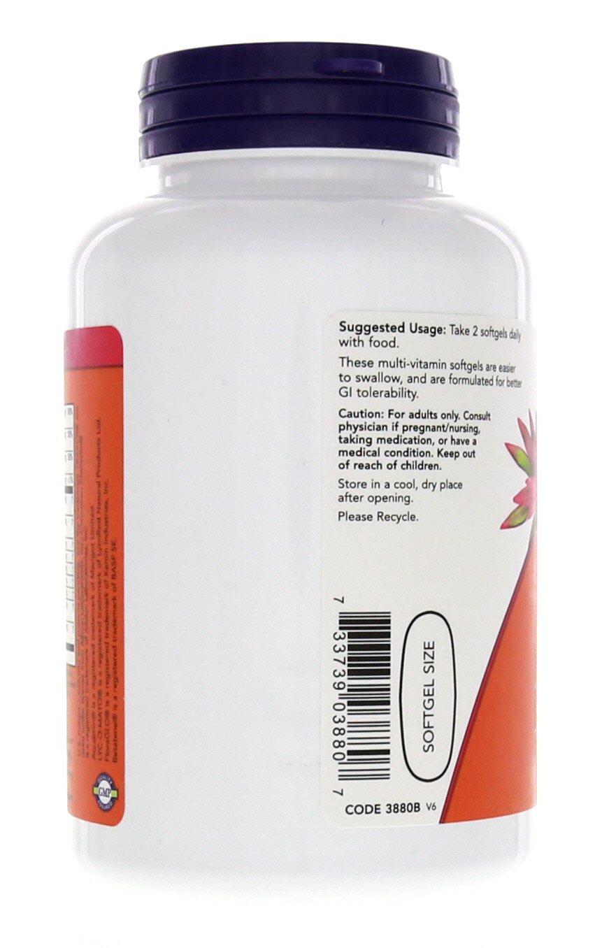 NOW Foods Adam Men's Multivitamin Softgels 180