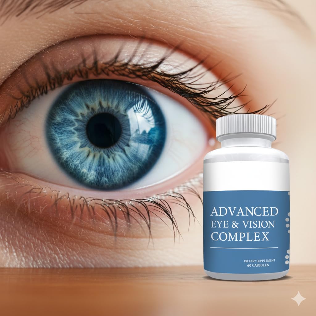 StarPass Labs Complete Research Vision Formula Advanced Eye Health Vitamin & Mineral Supplement with Bilberry, Lutein, Zeaxanthin, Lycopene, Resveratrol for Eye Strain & Dry Eyes, 180 Capsules